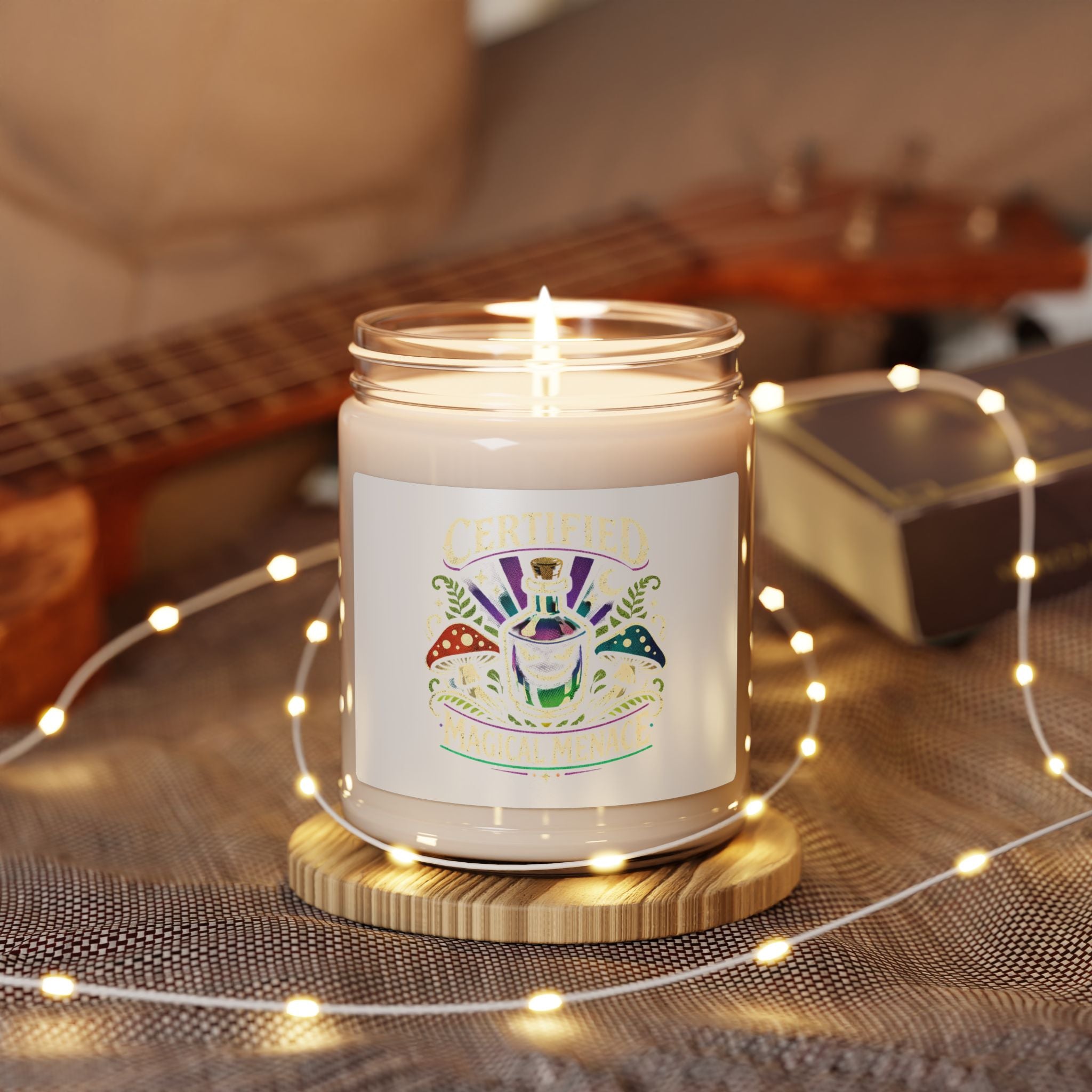 Witchy Goblincore Soy Candle | chaos energy, crystals jar