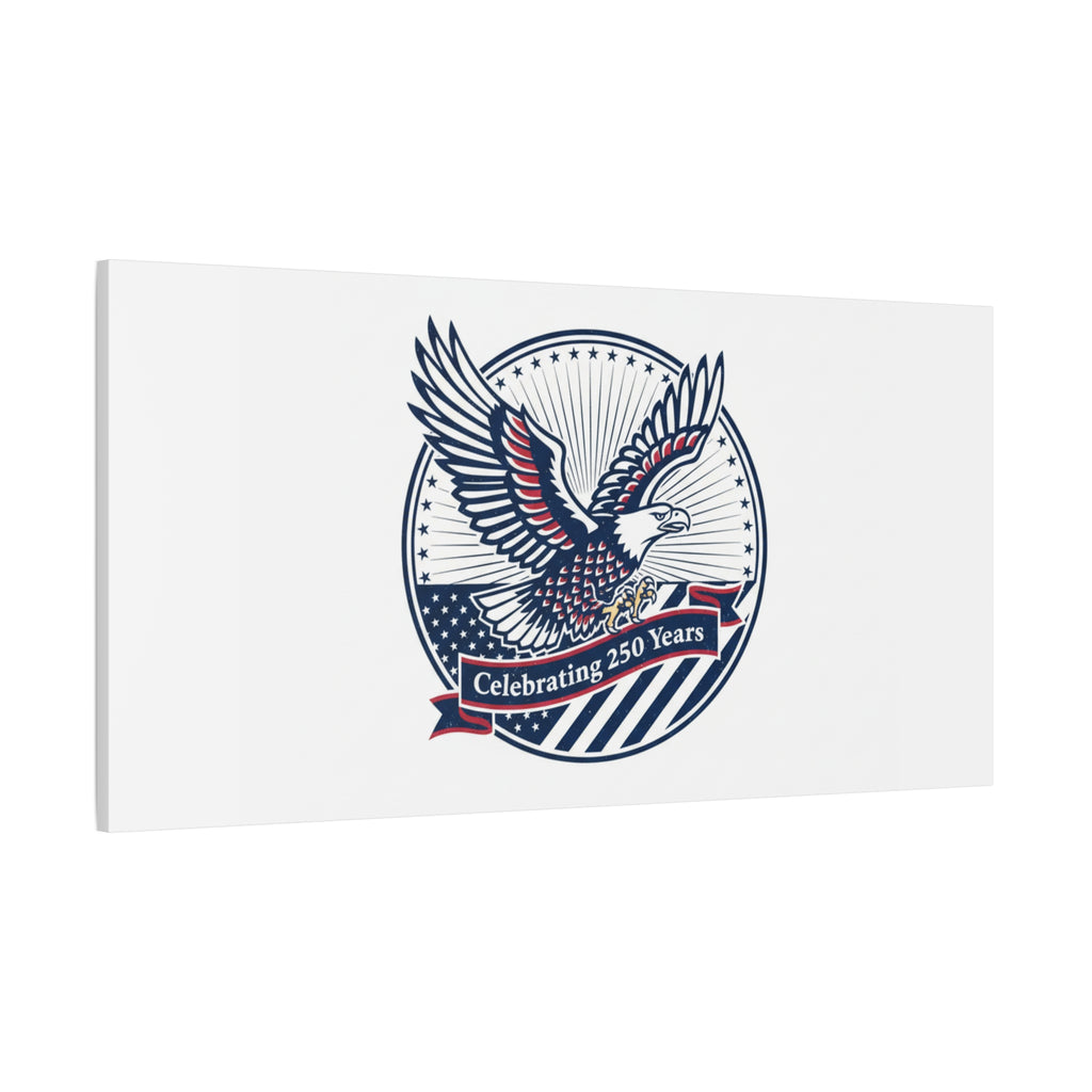 250th Anniversary Eagle Emblem Canvas | Semiquincentennial Americana