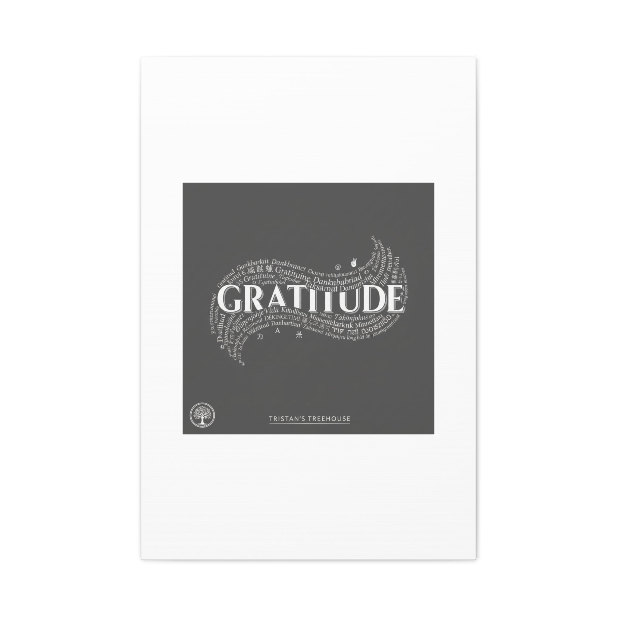 Gratitude Wall Art Matte Canvas | Tiny Treats, sweet uplifting print