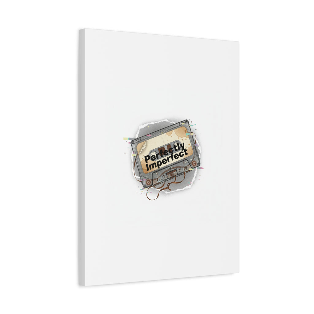 Perfectly Imperfect Cassette, Canvas Print | Analog Error, glitch art static
