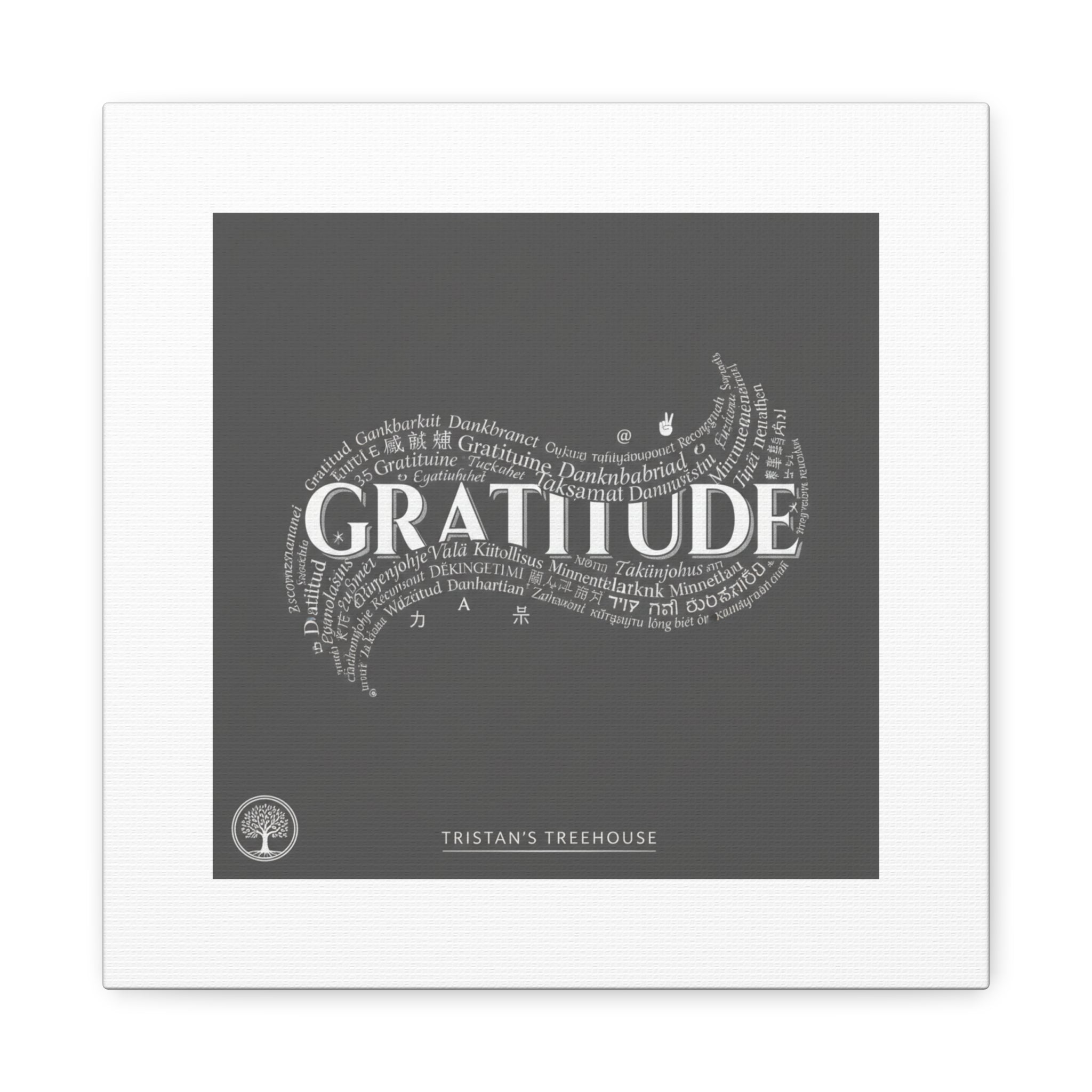 Gratitude Wall Art Matte Canvas | Tiny Treats, sweet uplifting print