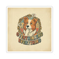 Overthinking Overrated — Funny Dog Sticker Pack