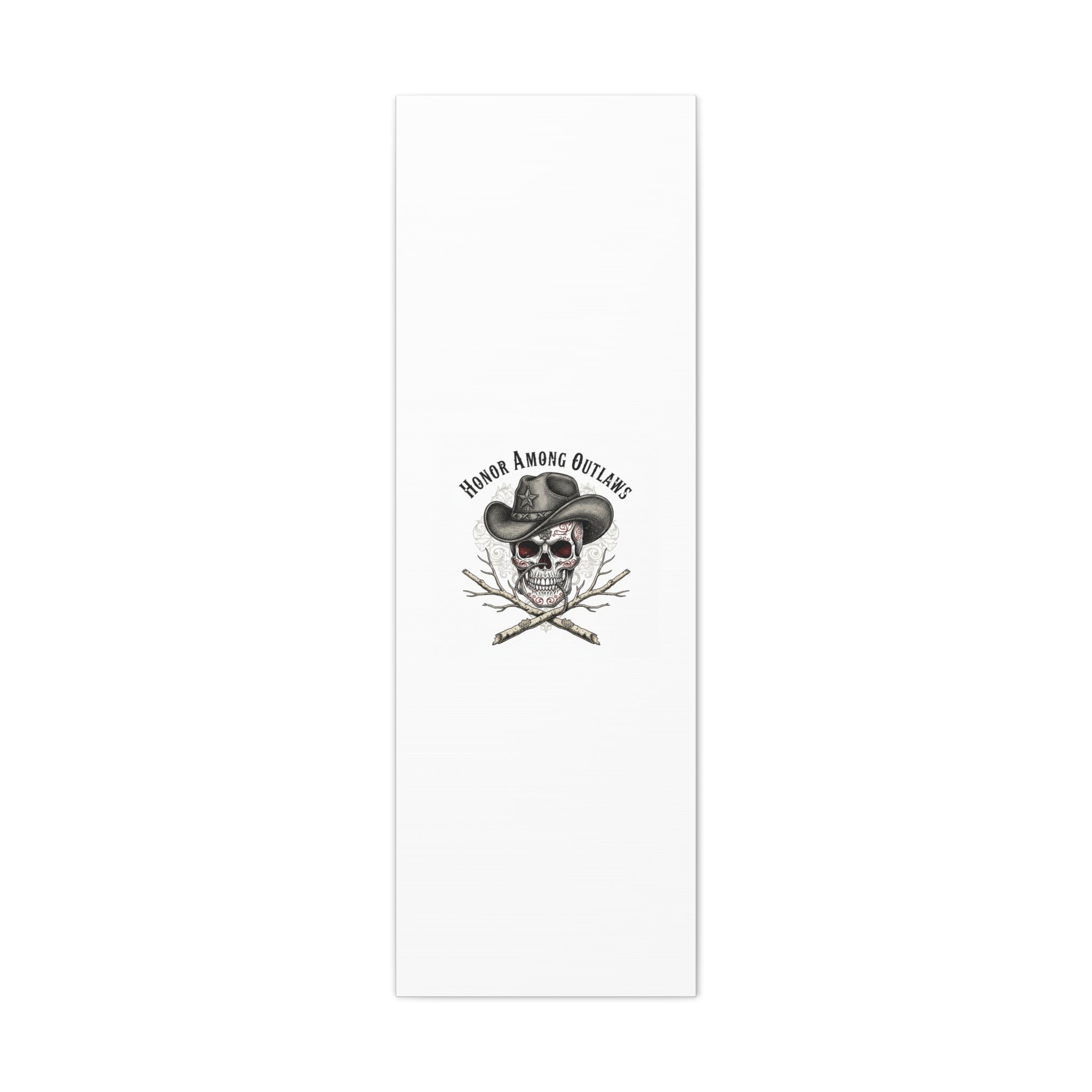 Honor Among Outlaws Canvas | Western Skull Art, Gothic Americana Desert Noir