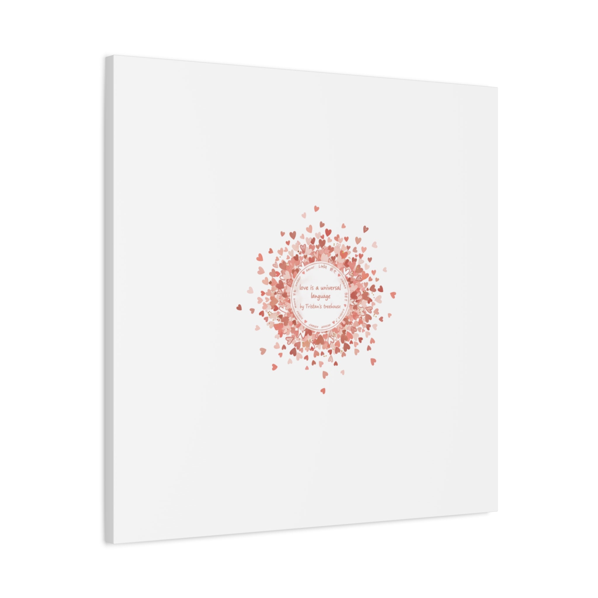 Tiny Heart Confetti Canvas | Matte Stretched Wall Art