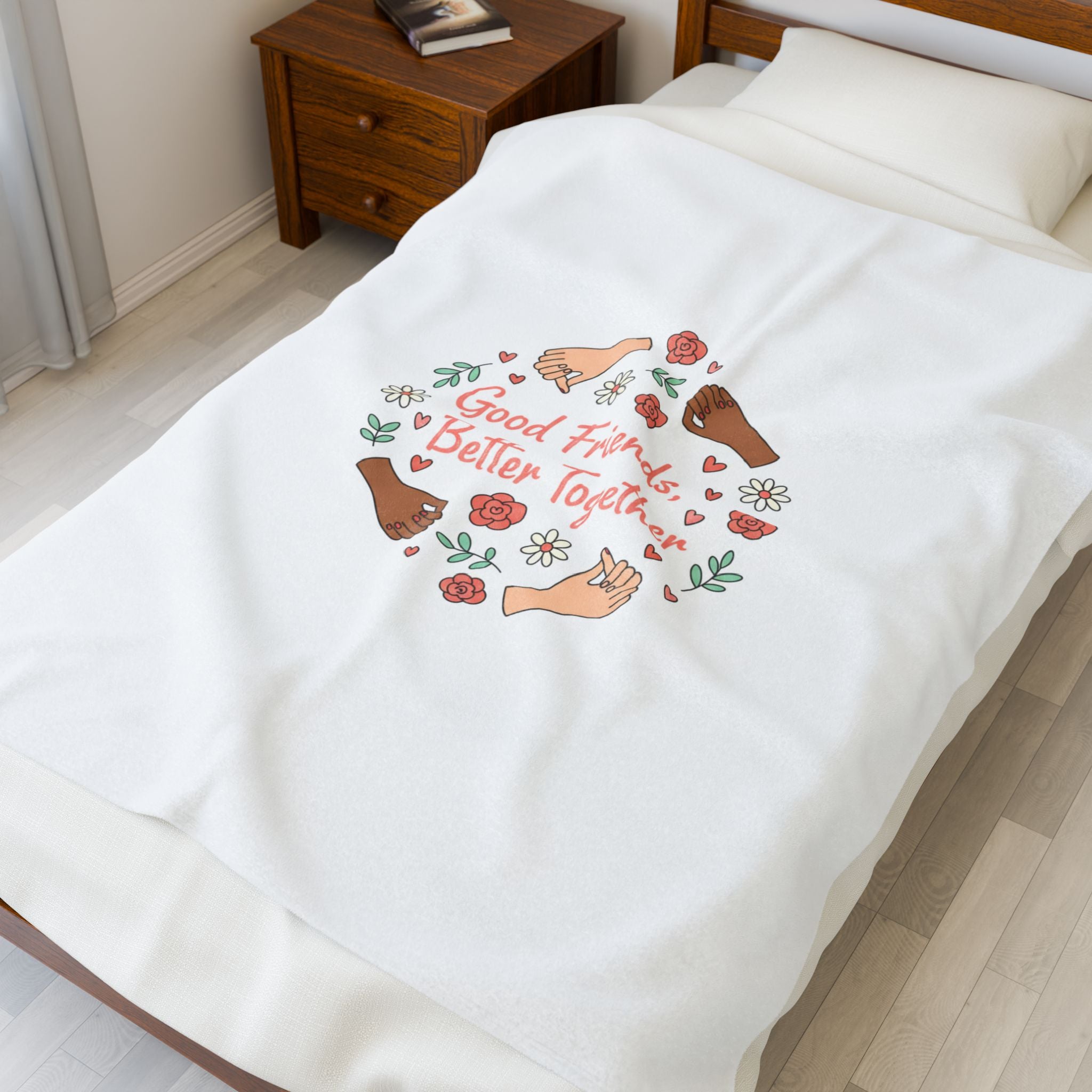 Good Friends Better Together Blanket | Friendship Valentine, Platonic Love