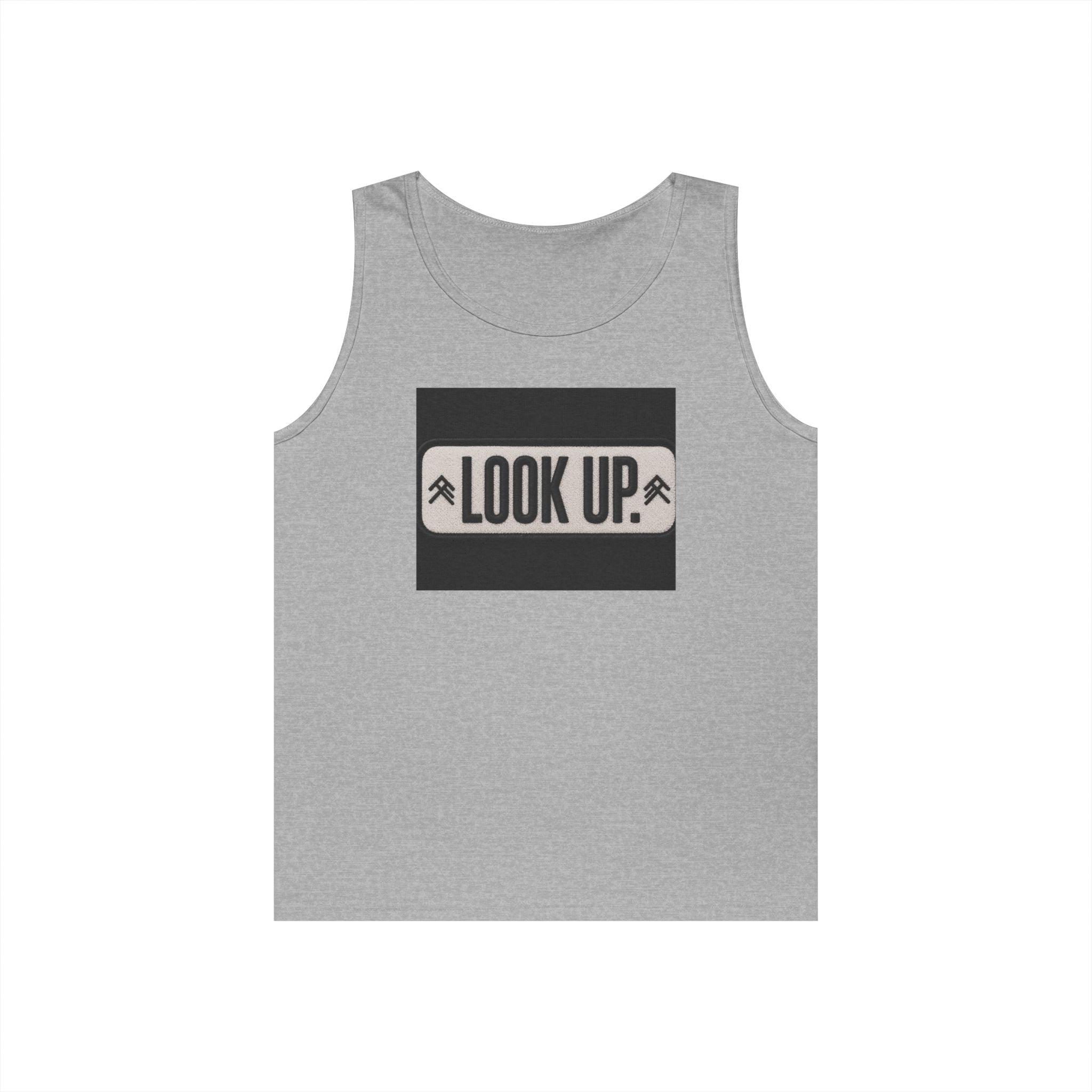 Look Up Tank Top — Inspirational Graphic Tank for Outdoors & Mindfulness