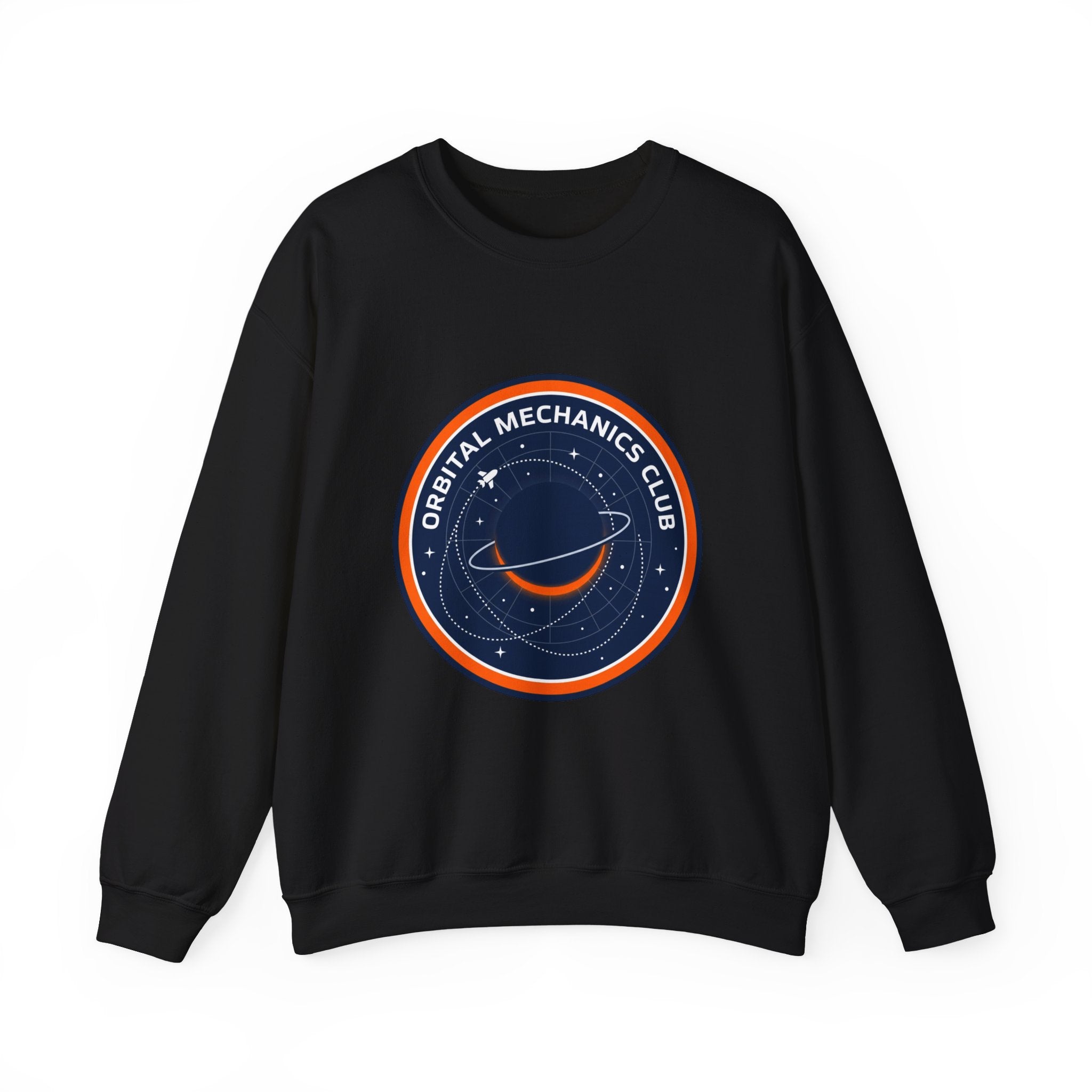Orbital Mechanics Club Sweatshirt | mission patch, space science