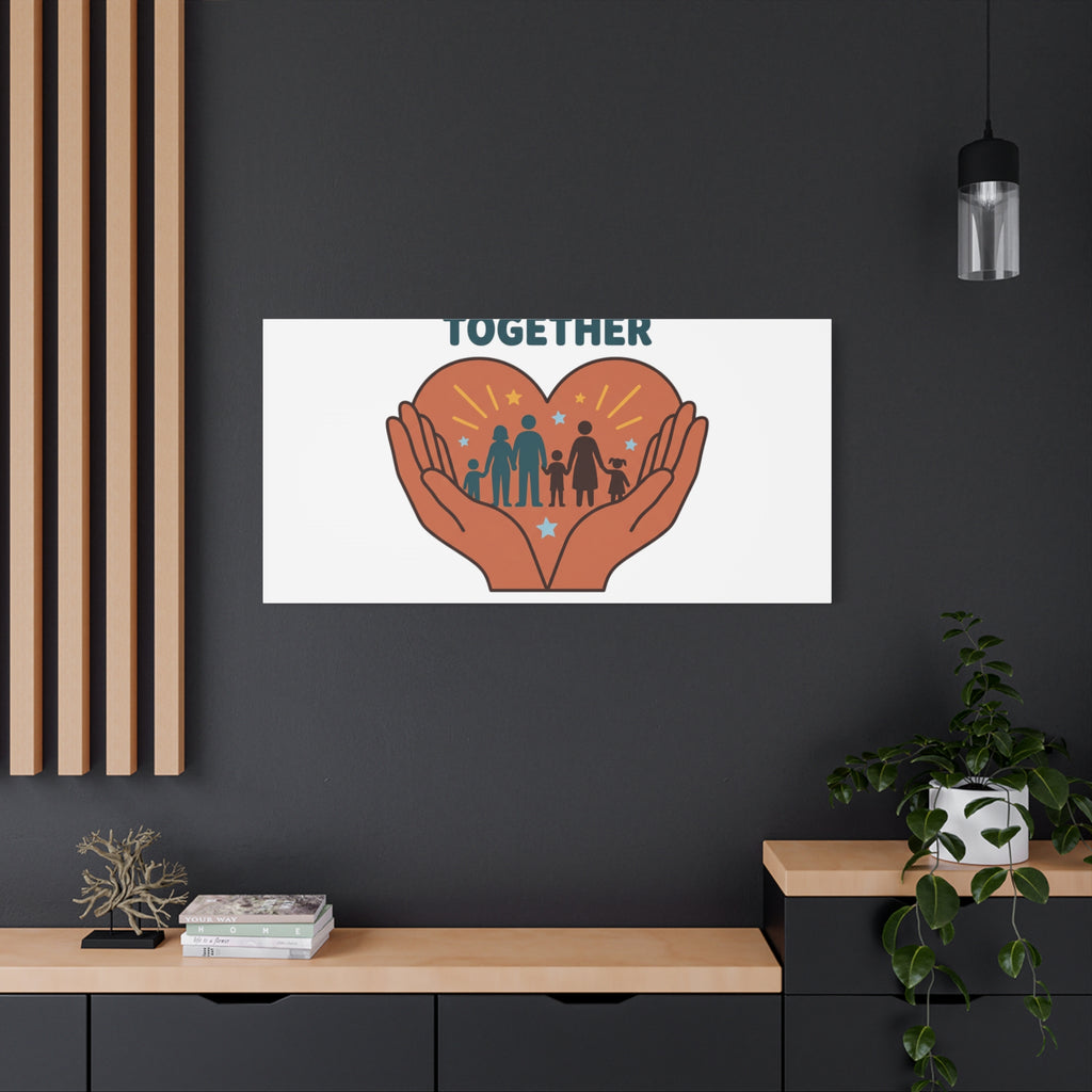 Families Belong Together Canvas | Family Unity, Bilingual Solidarity