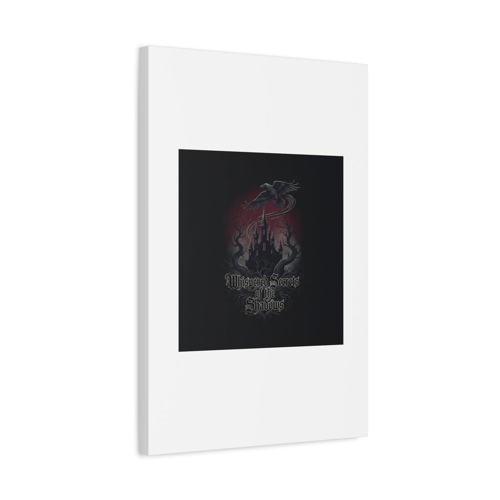 Whispered Secrets of the Shadows Castle Wall Art, Matte Canvas | Gothic Medieval Decor