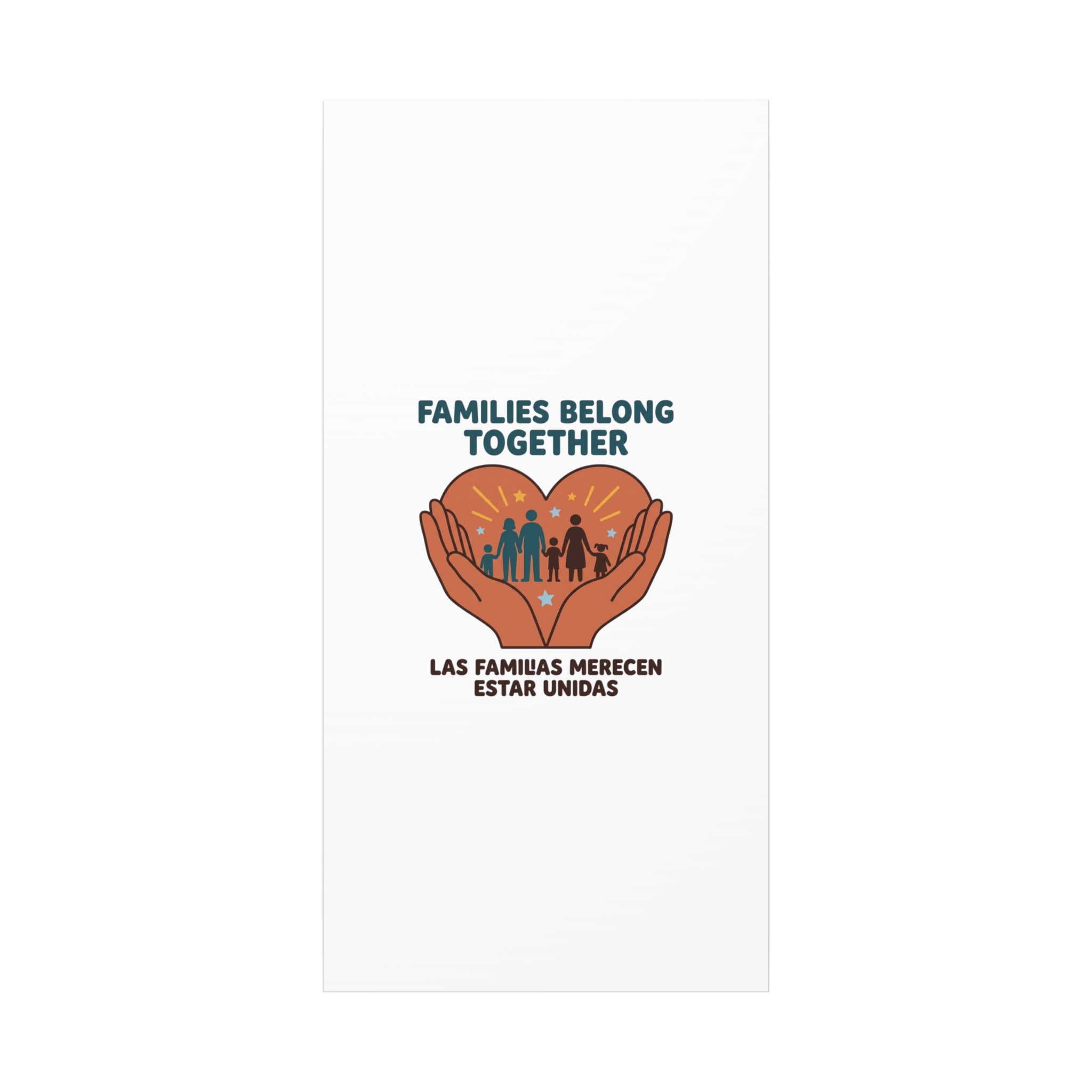 Families Belong Together Canvas | Family Unity, Bilingual Solidarity