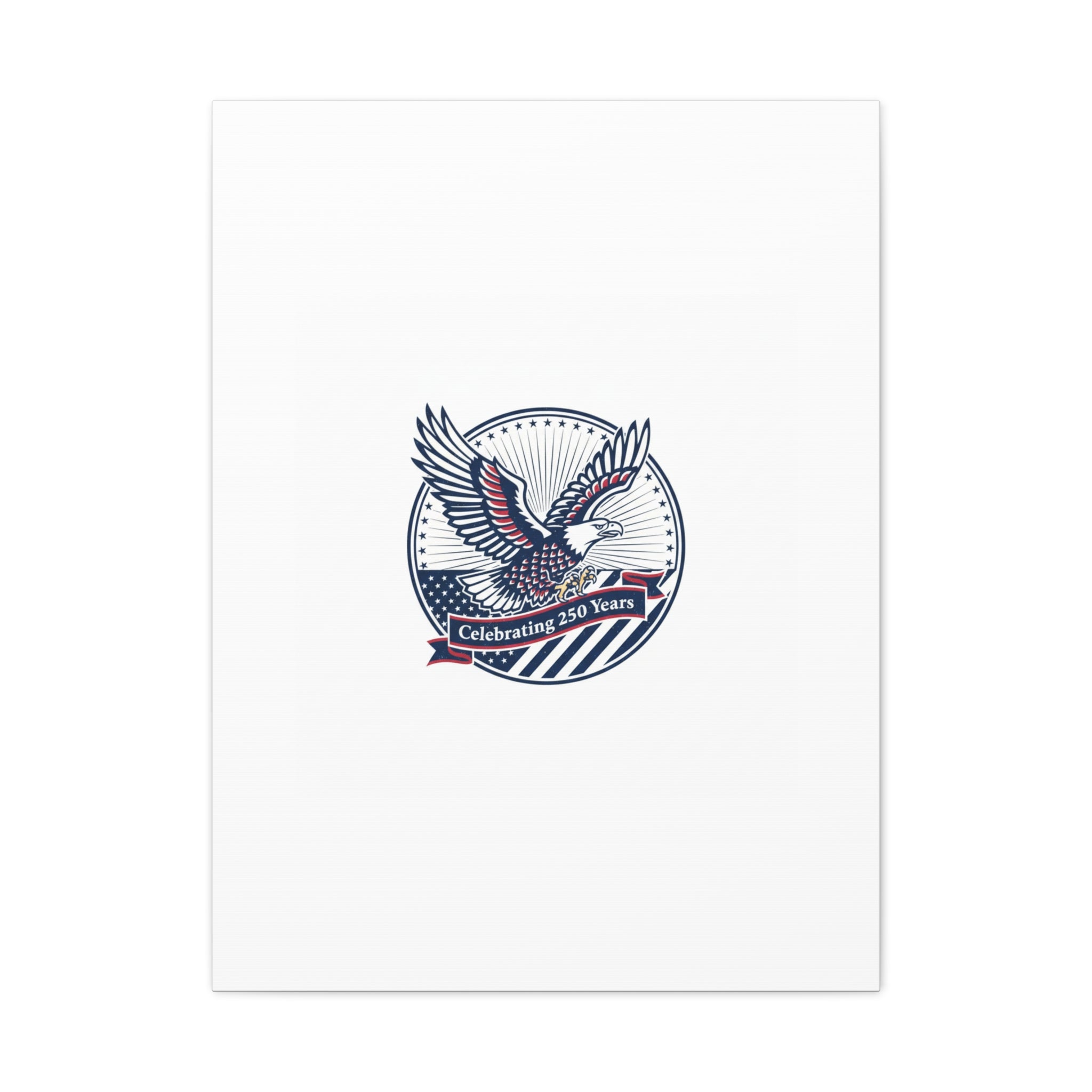 250th Anniversary Eagle Emblem Canvas | Semiquincentennial Americana