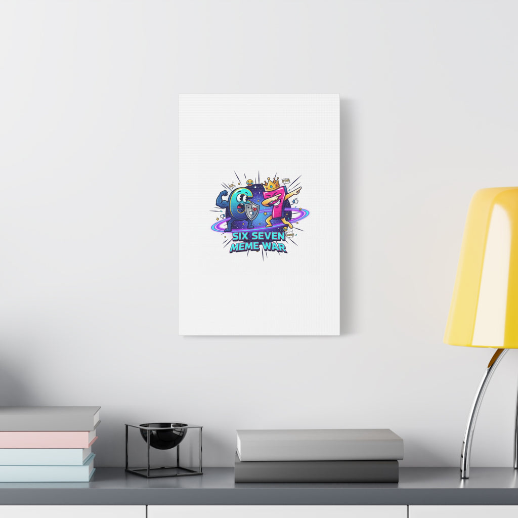 Six Seven Meme War Canvas | Legendary Internet Battle Art, Viral Culture Wall Decor