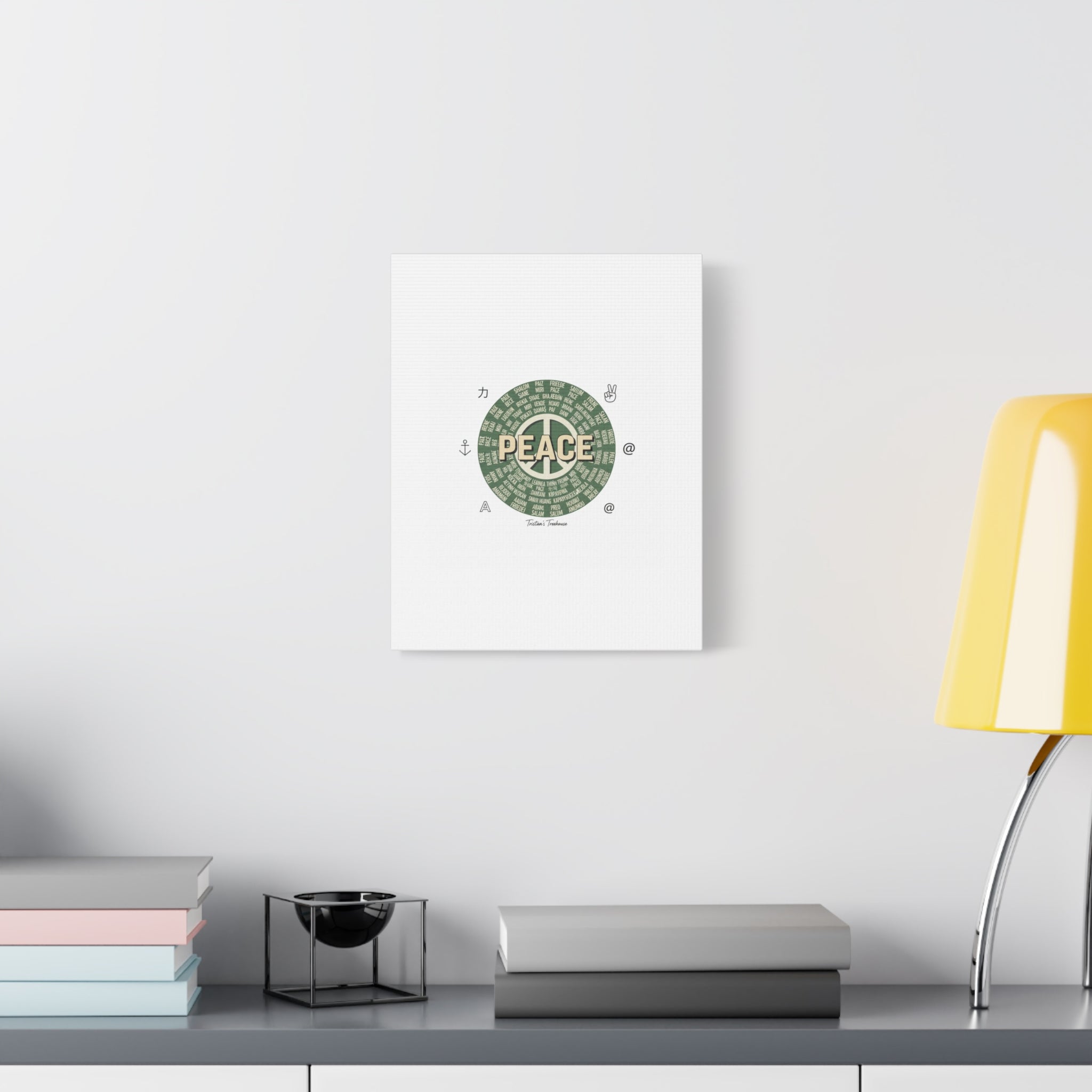 Peace doodle canvas | hand drawn sketch aesthetic, handwritten message