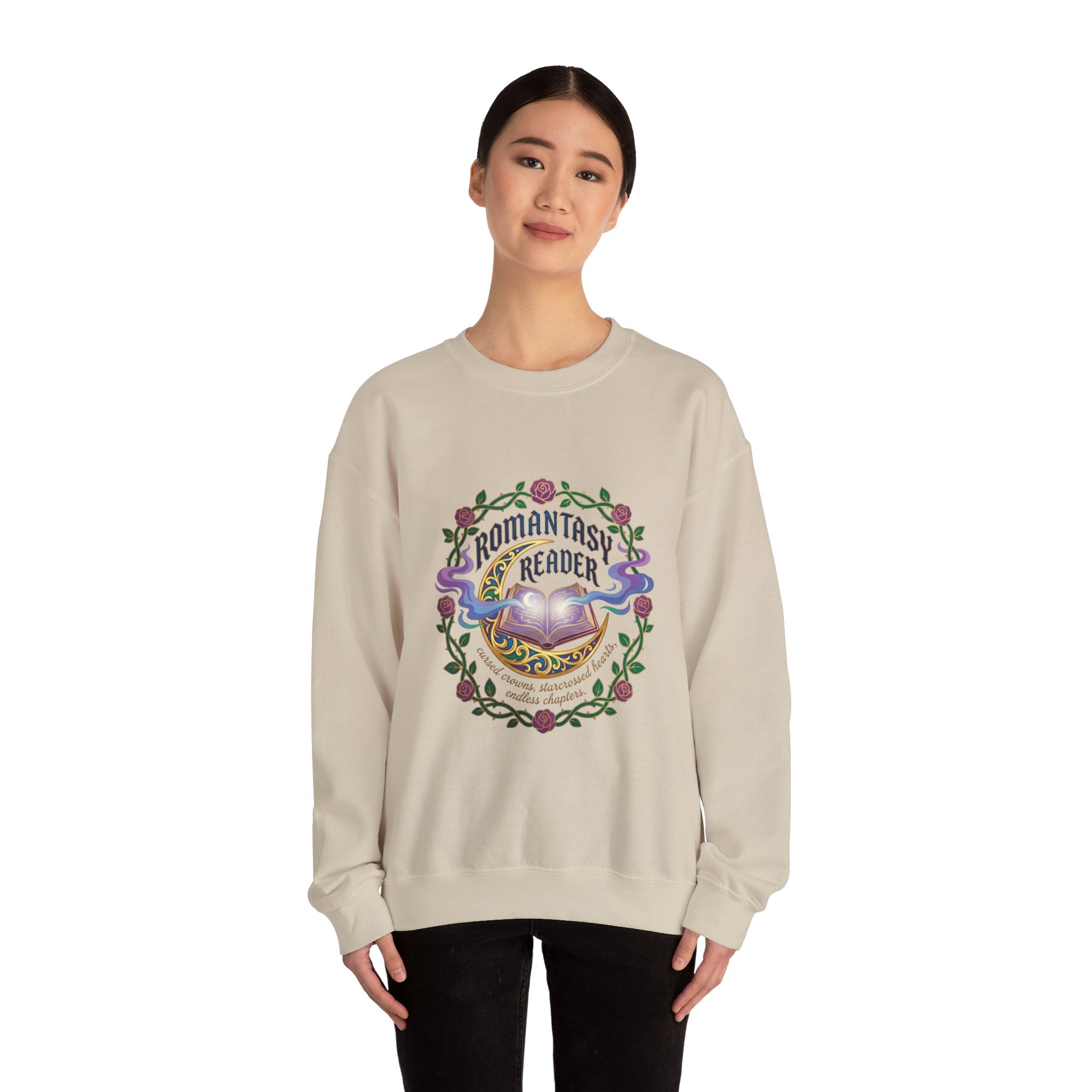 Romantasy Reader Crewneck Sweatshirt | romantasy, book lover