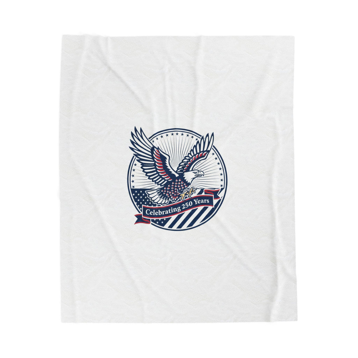 Semiquincentennial Eagle Emblem Velveteen Plush Blanket | 1776–2026 Patriotic Memorial