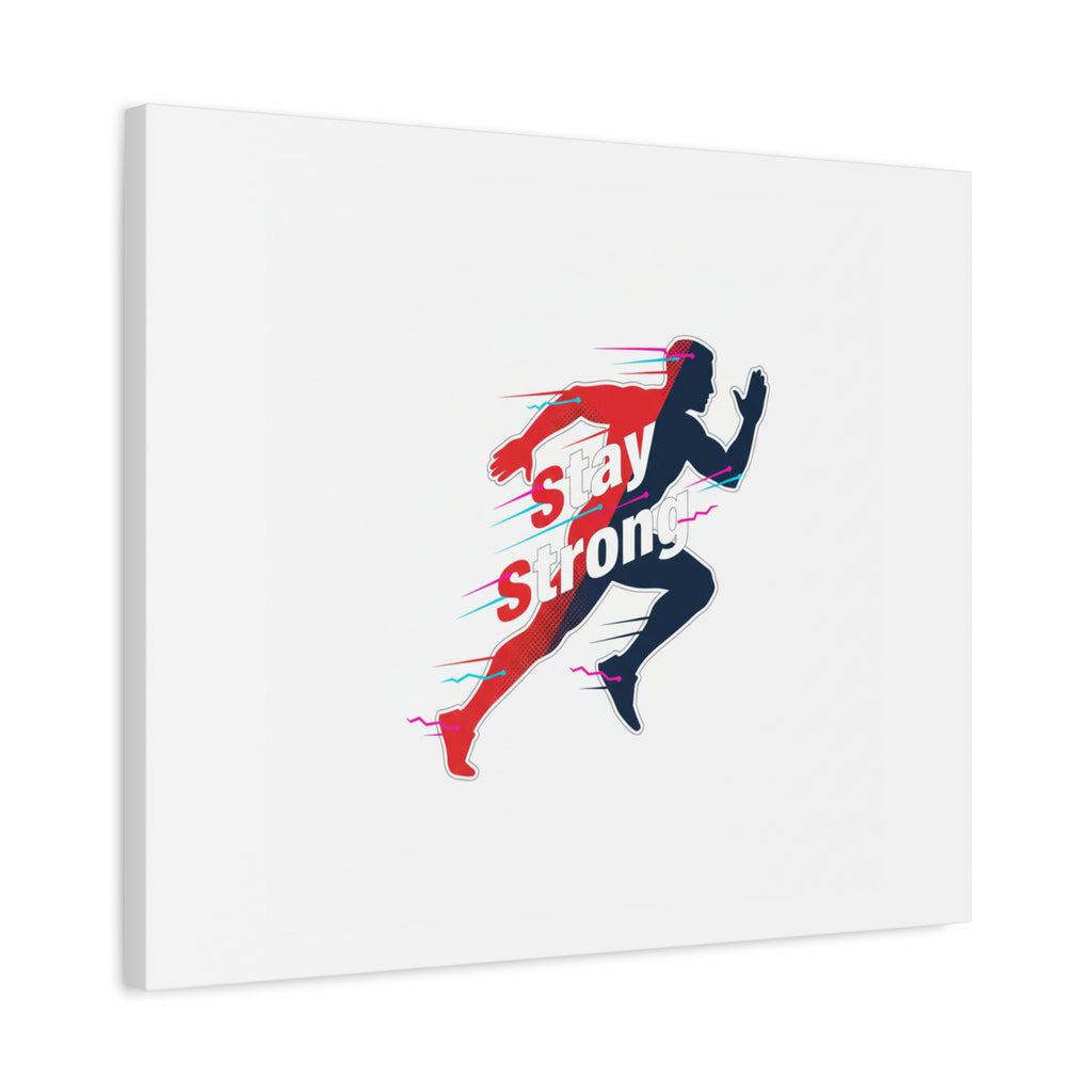 Stay Strong Runner Canvas | Fitness Motivation, Gym Wall Art
