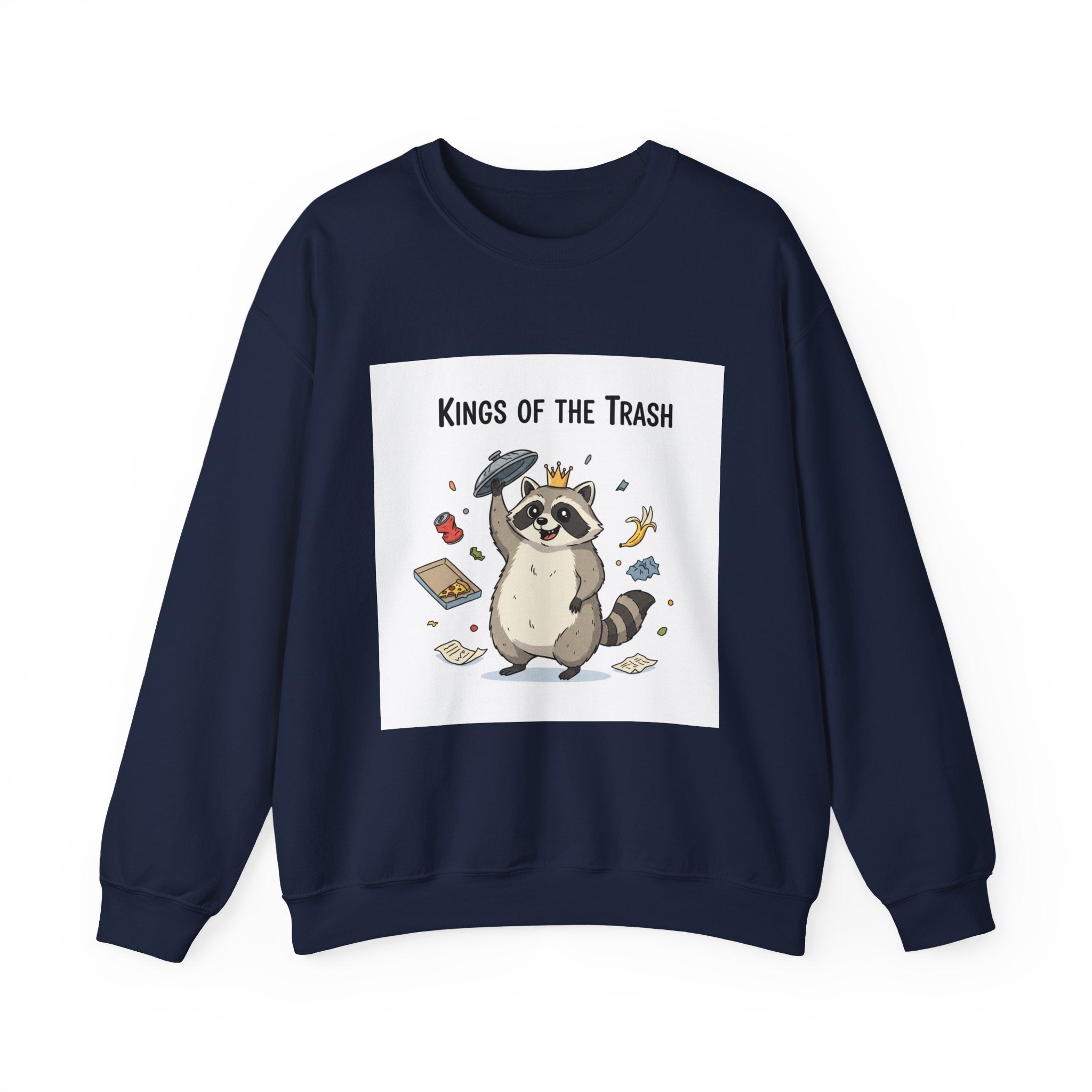 Kings of the Trash Raccoon Sweatshirt | trash panda, raccoon doodle