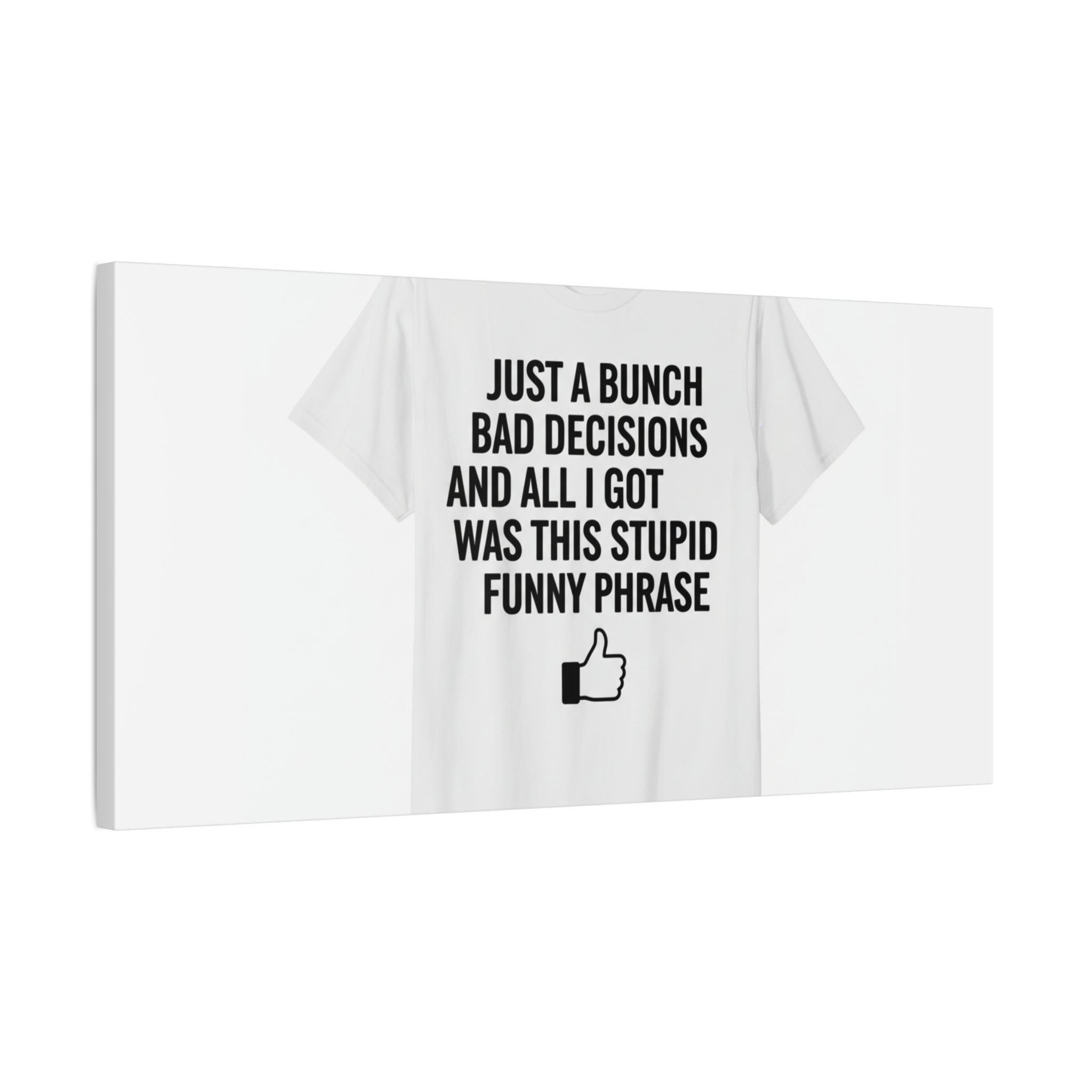 self-deprecating quote Canvas | sarcastic introvert wall art, anxiety humor
