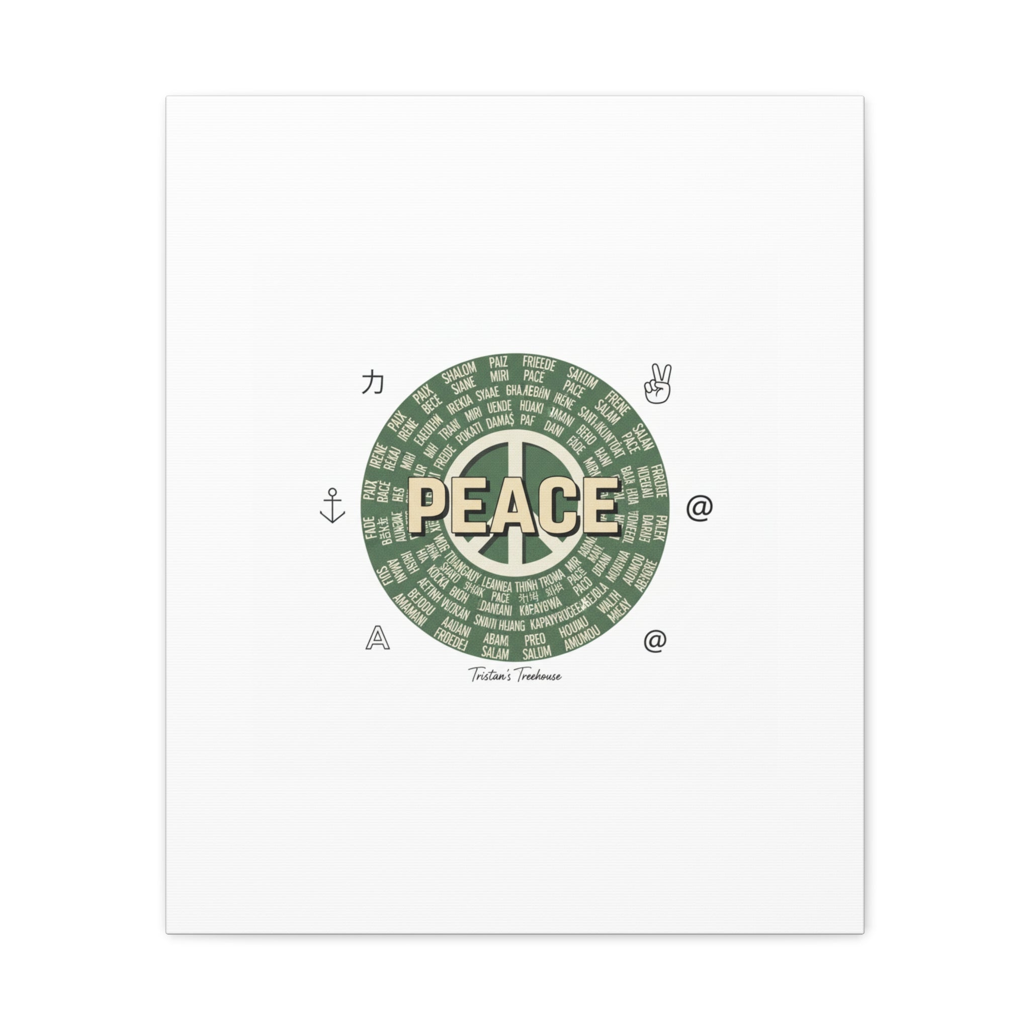 Peace doodle canvas | hand drawn sketch aesthetic, handwritten message