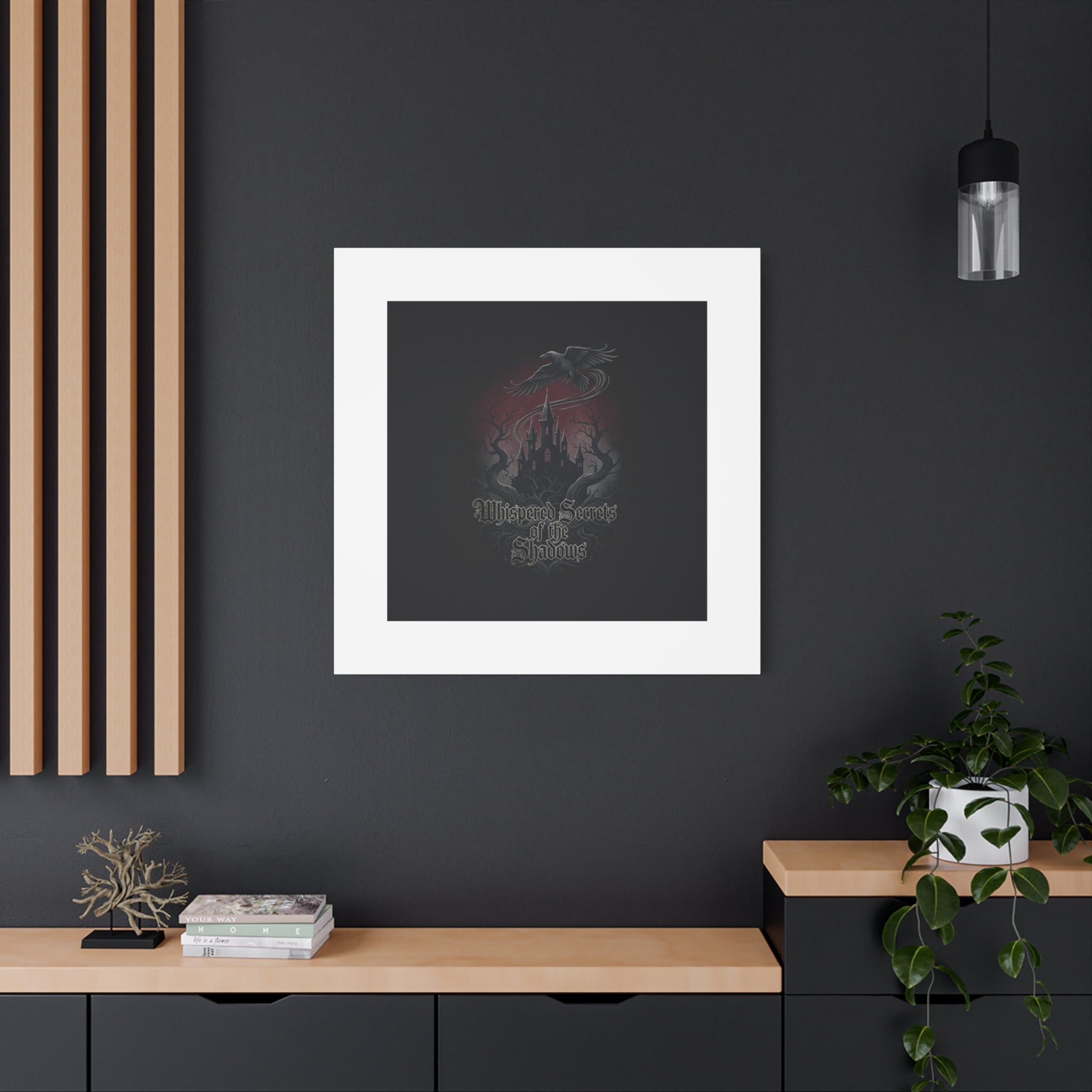 Whispered Secrets of the Shadows Castle Wall Art, Matte Canvas | Gothic Medieval Decor
