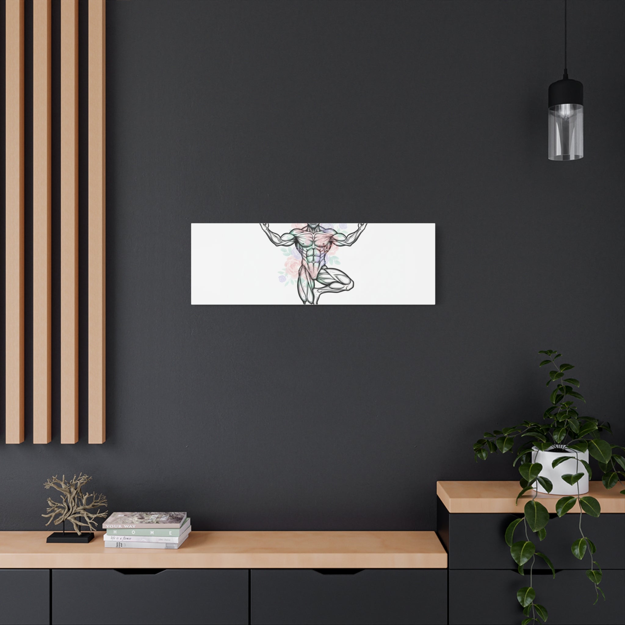 Scream Your Self-Care Canvas | Heavy Metal Wellness, Gothic Wellness Quote