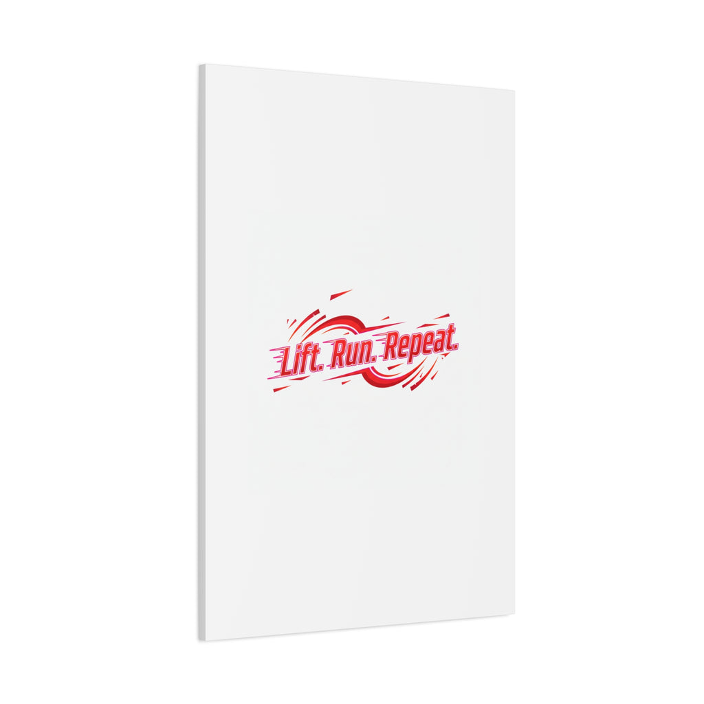 Lift Run Repeat Canvas | Fitness Wall Art, Gym Motivation