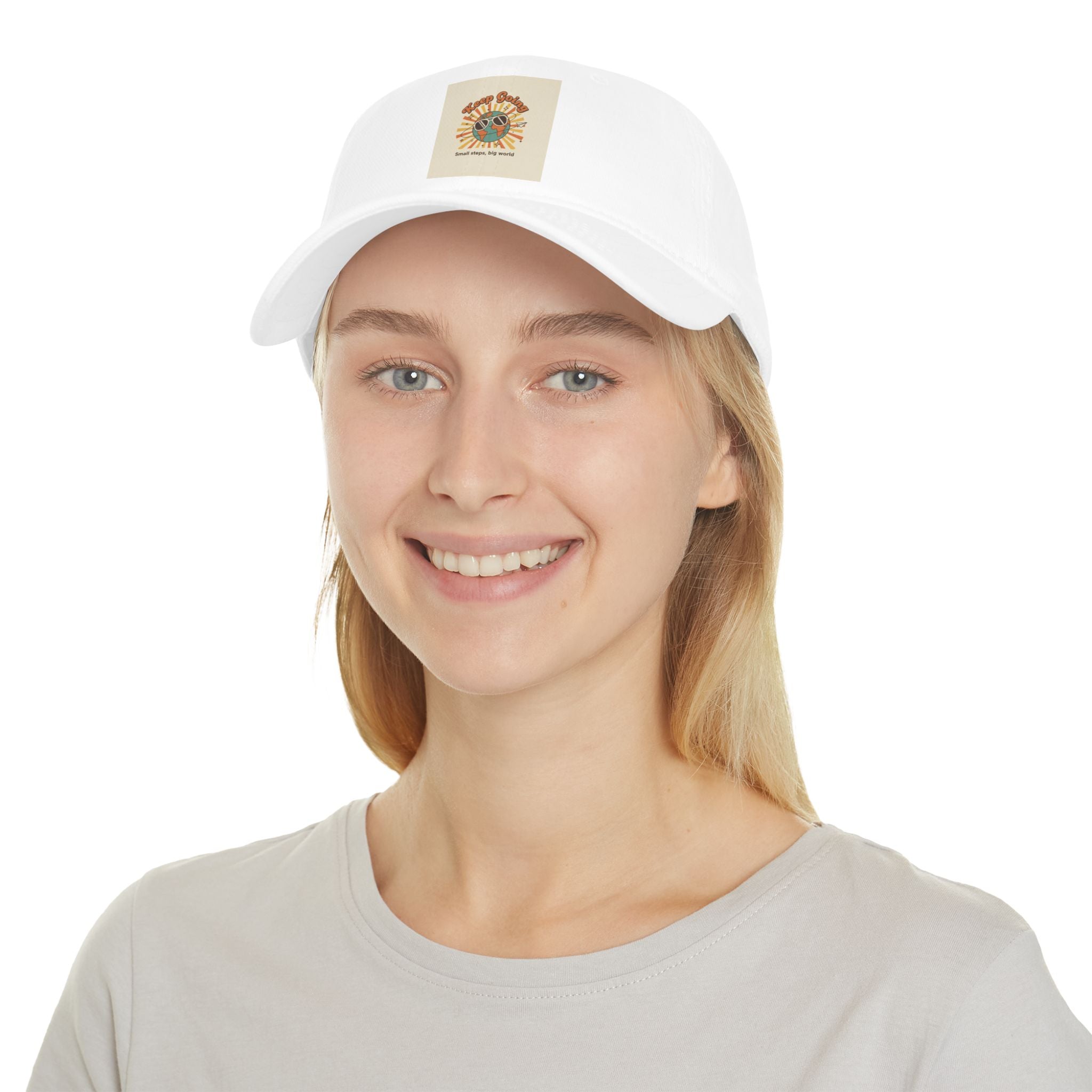 Keep Going: Small Steps, Big World Motivational Cap