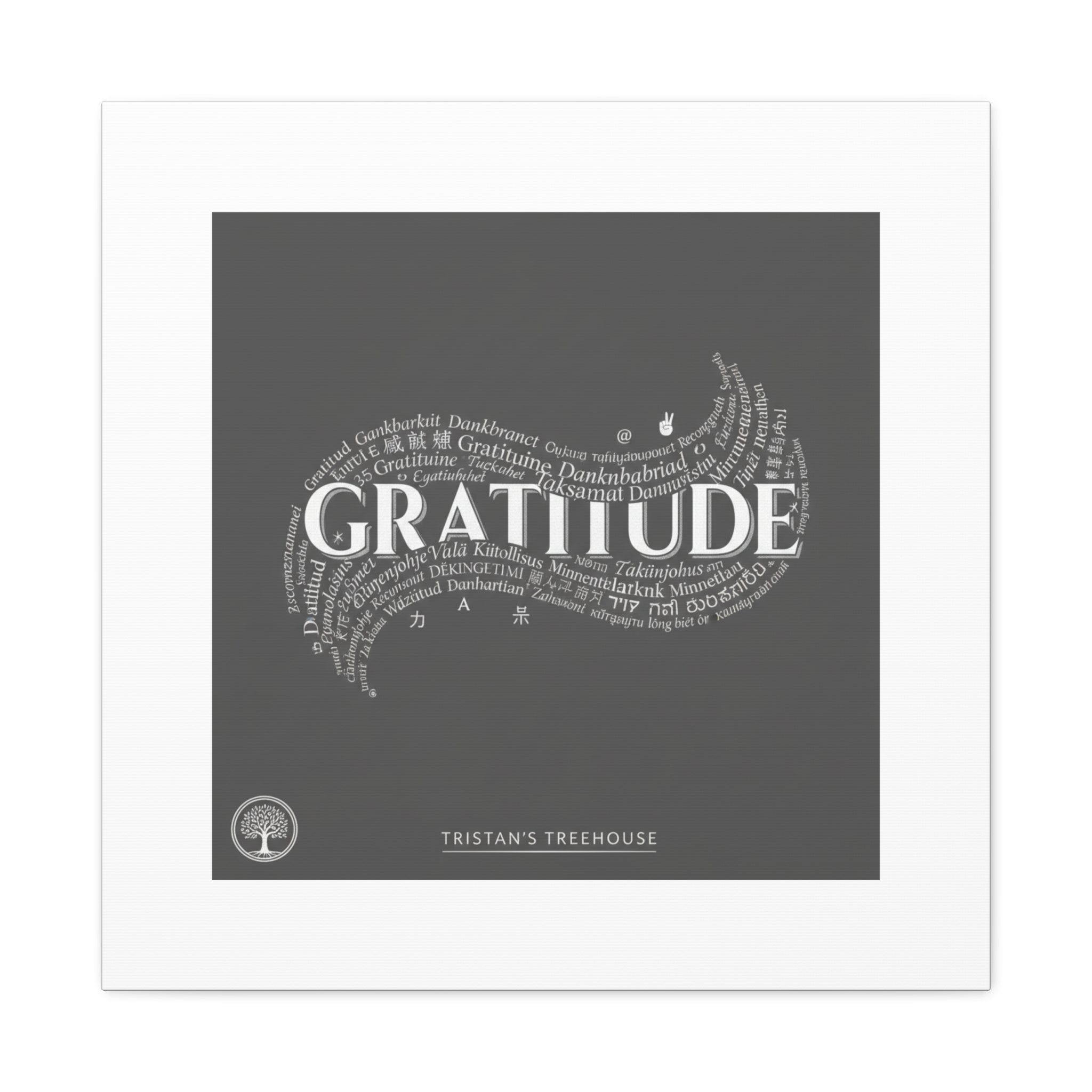 Gratitude Wall Art Matte Canvas | Tiny Treats, sweet uplifting print
