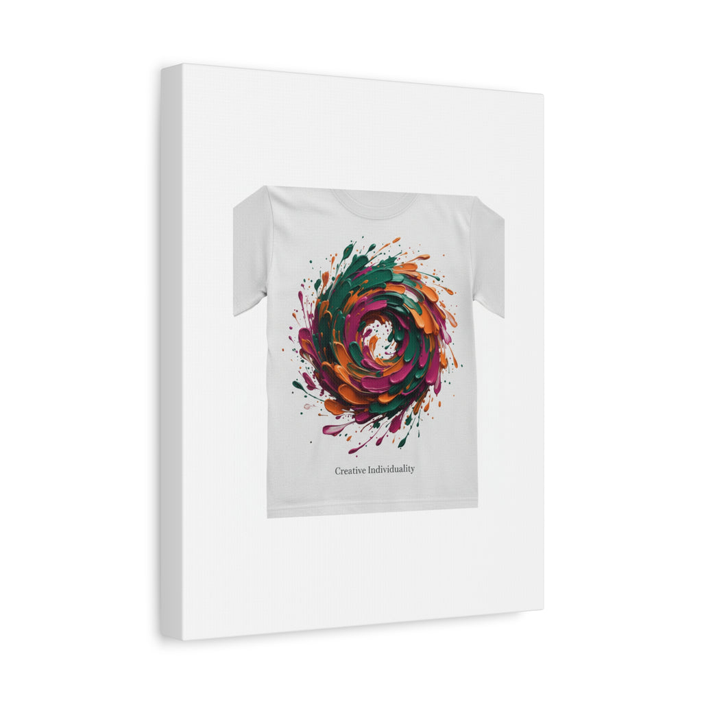 Painterly Abstract Floral Swirl Canvas | Matte Stretched Canvas