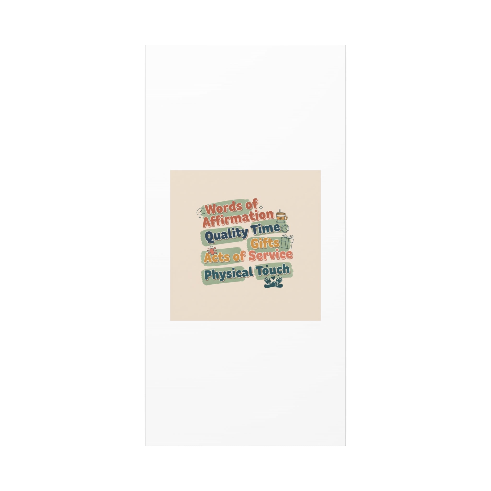 Love Languages List Matte Canvas Wall Art | love language meme, relationship humor