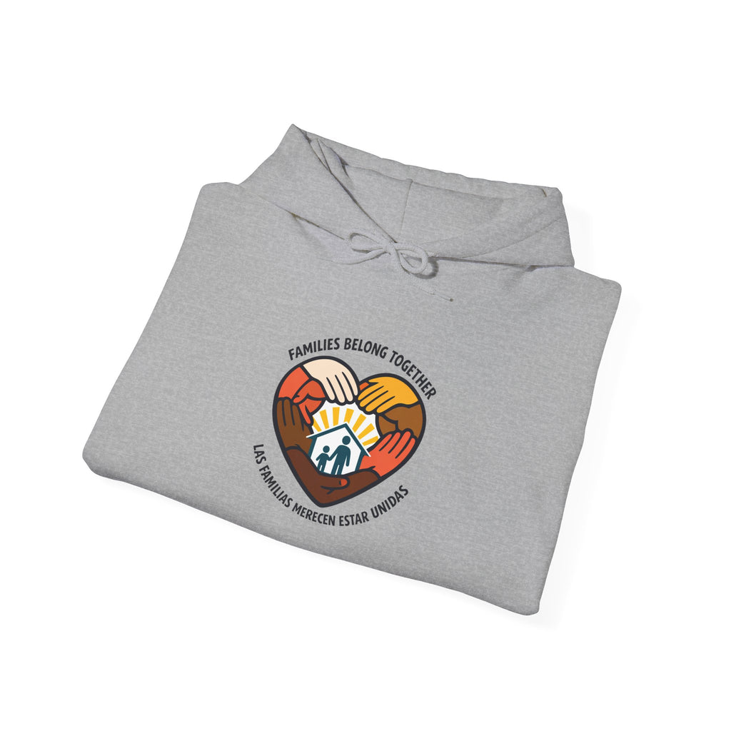 Families Belong Together Hoodie | family unity, immigrant rights solidarity