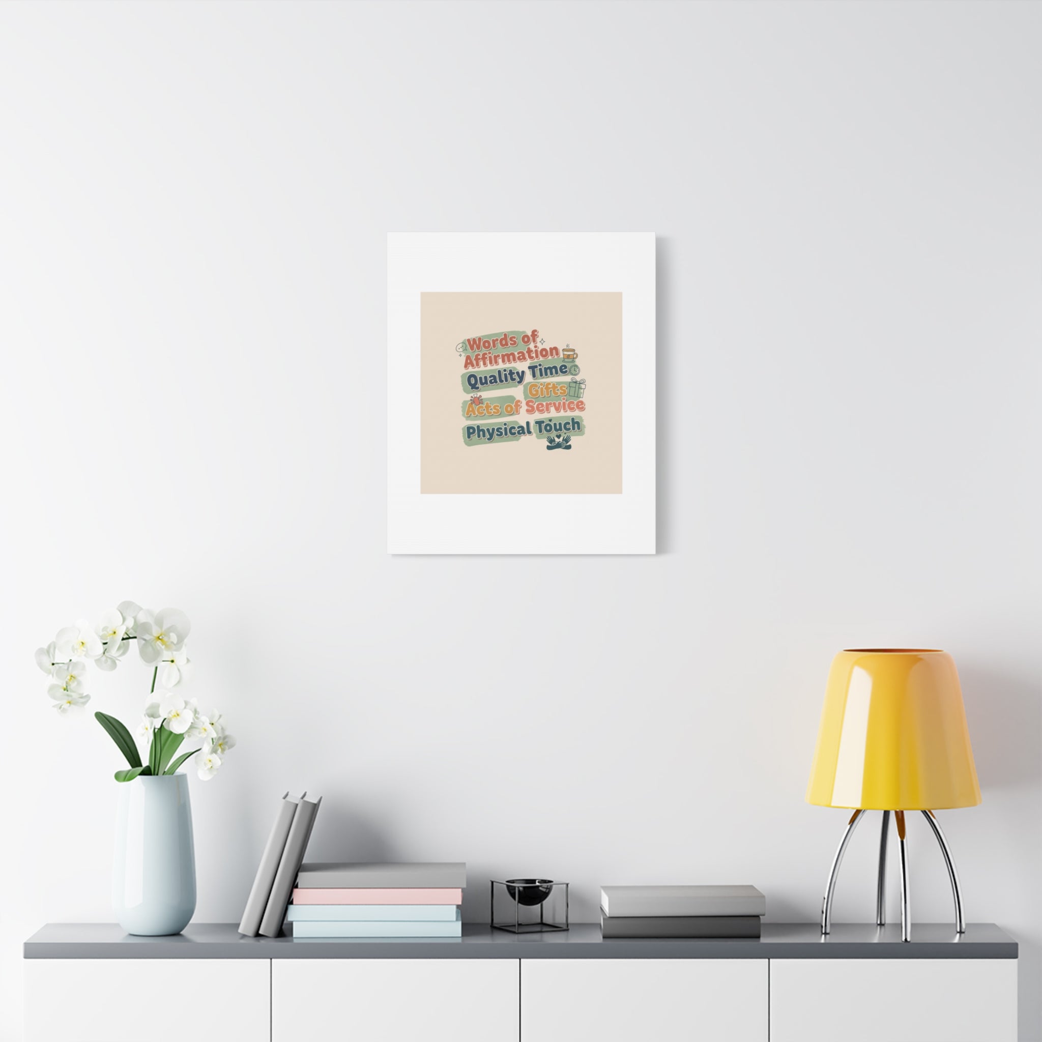 Love Languages List Matte Canvas Wall Art | love language meme, relationship humor
