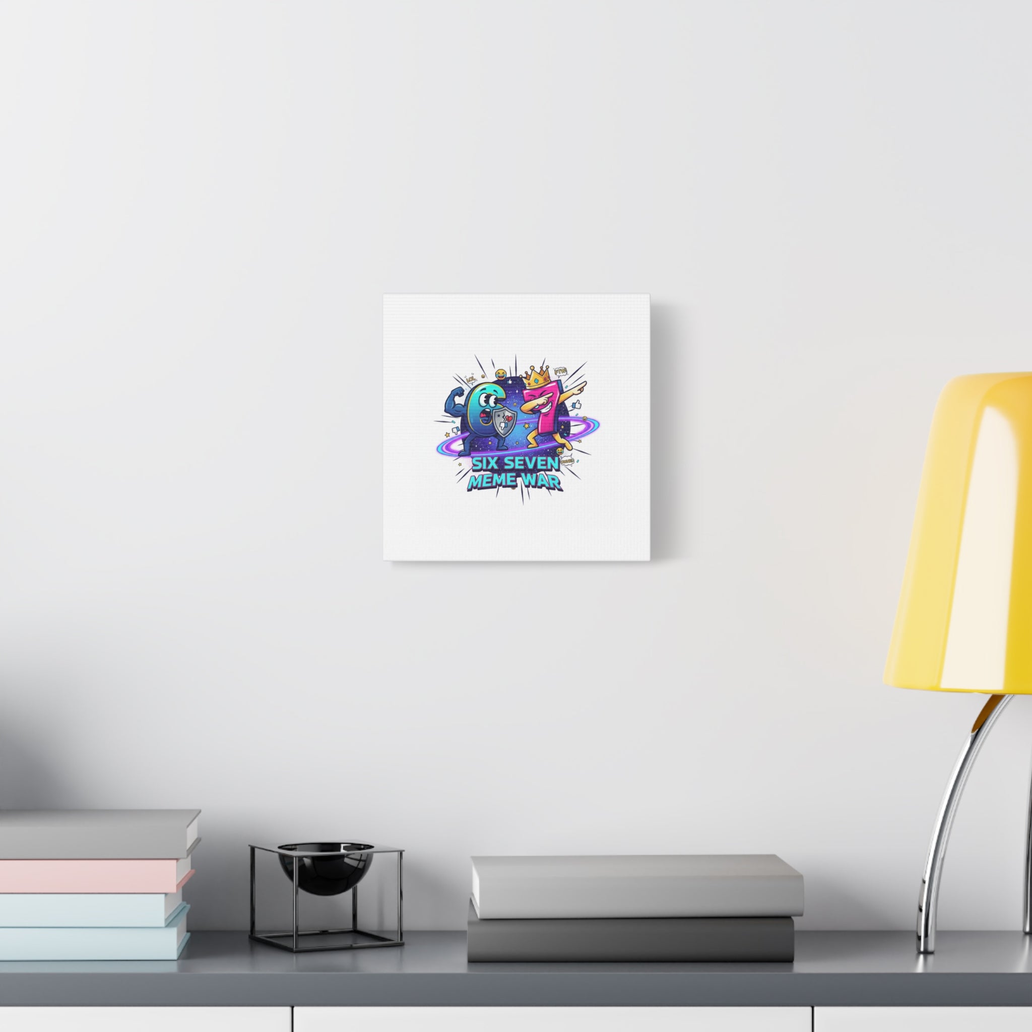 Six Seven Meme War Canvas | Legendary Internet Battle Art, Viral Culture Wall Decor