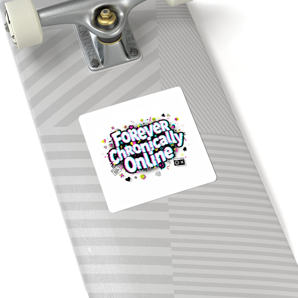 Forever Chronically Online Sticker | internet slang, brainrot meme