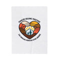 Families Belong Together Velveteen Plush Blanket | family unity, bilingual solidarity