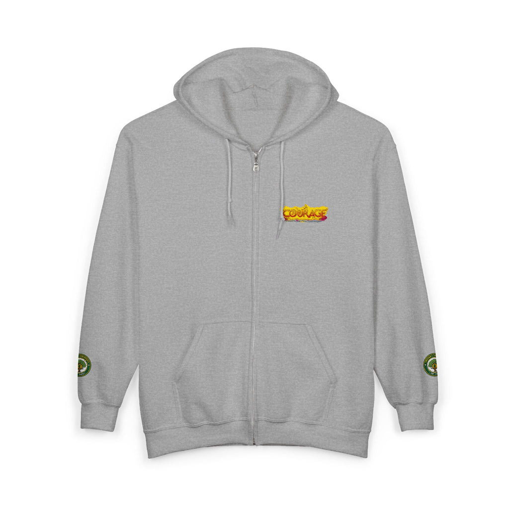 Courage Treehouse Zip Hoodie — “Courage is a universal language”