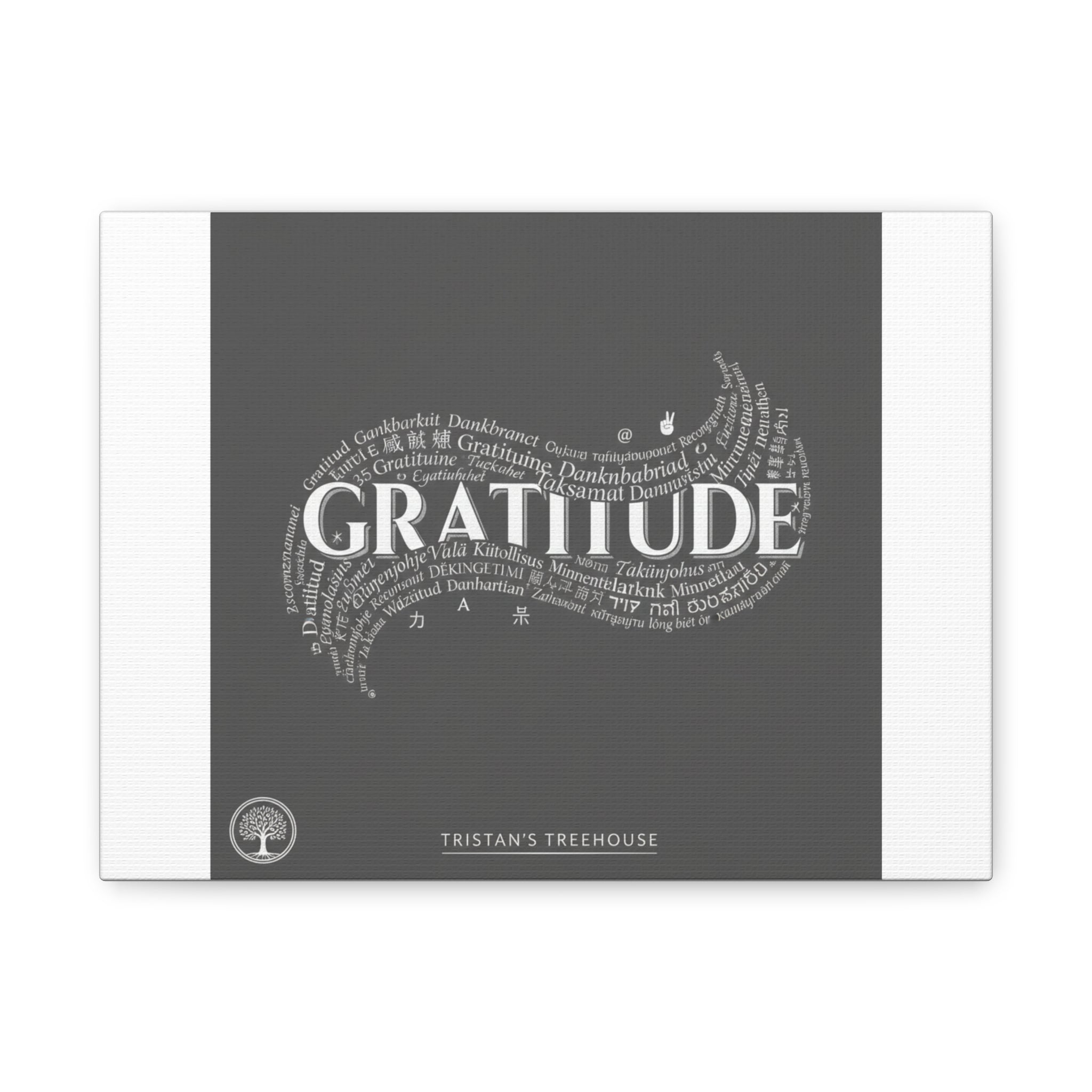 Gratitude Wall Art Matte Canvas | Tiny Treats, sweet uplifting print