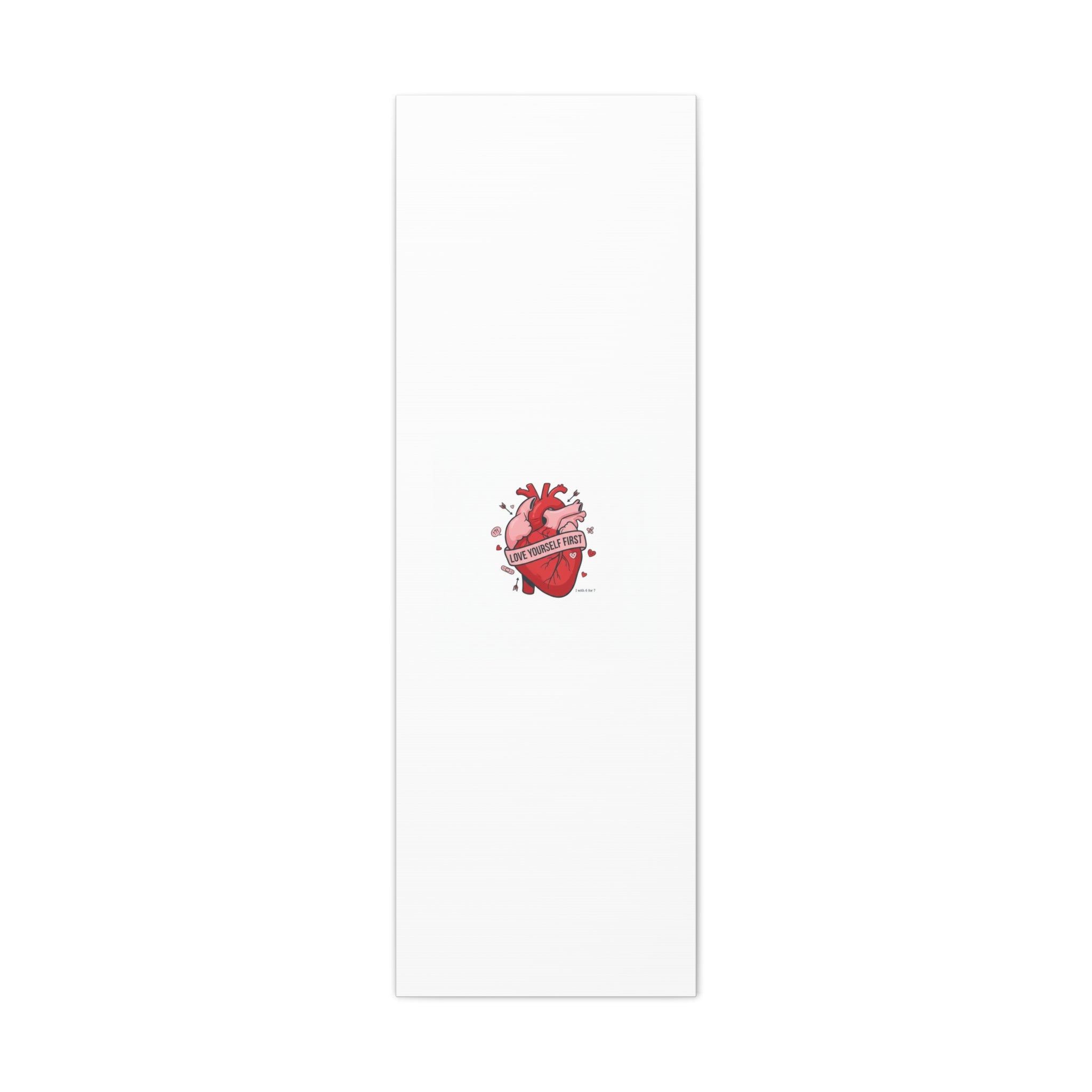 Love Yourself First Canvas, Hearts-with-a-Twist, Anti-Valentine Art