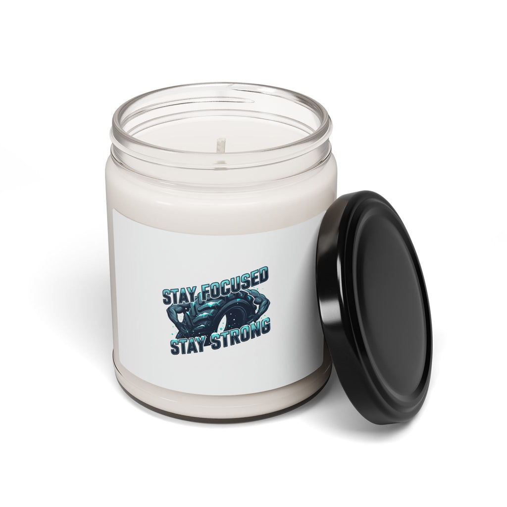Stay Focused Stay Strong Candle | Winter Workout Motivation, Cold Season Grind