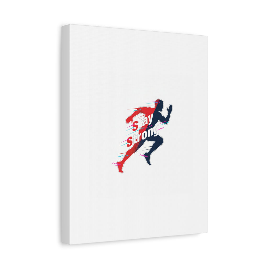 Stay Strong Runner Canvas | Fitness Motivation, Gym Wall Art