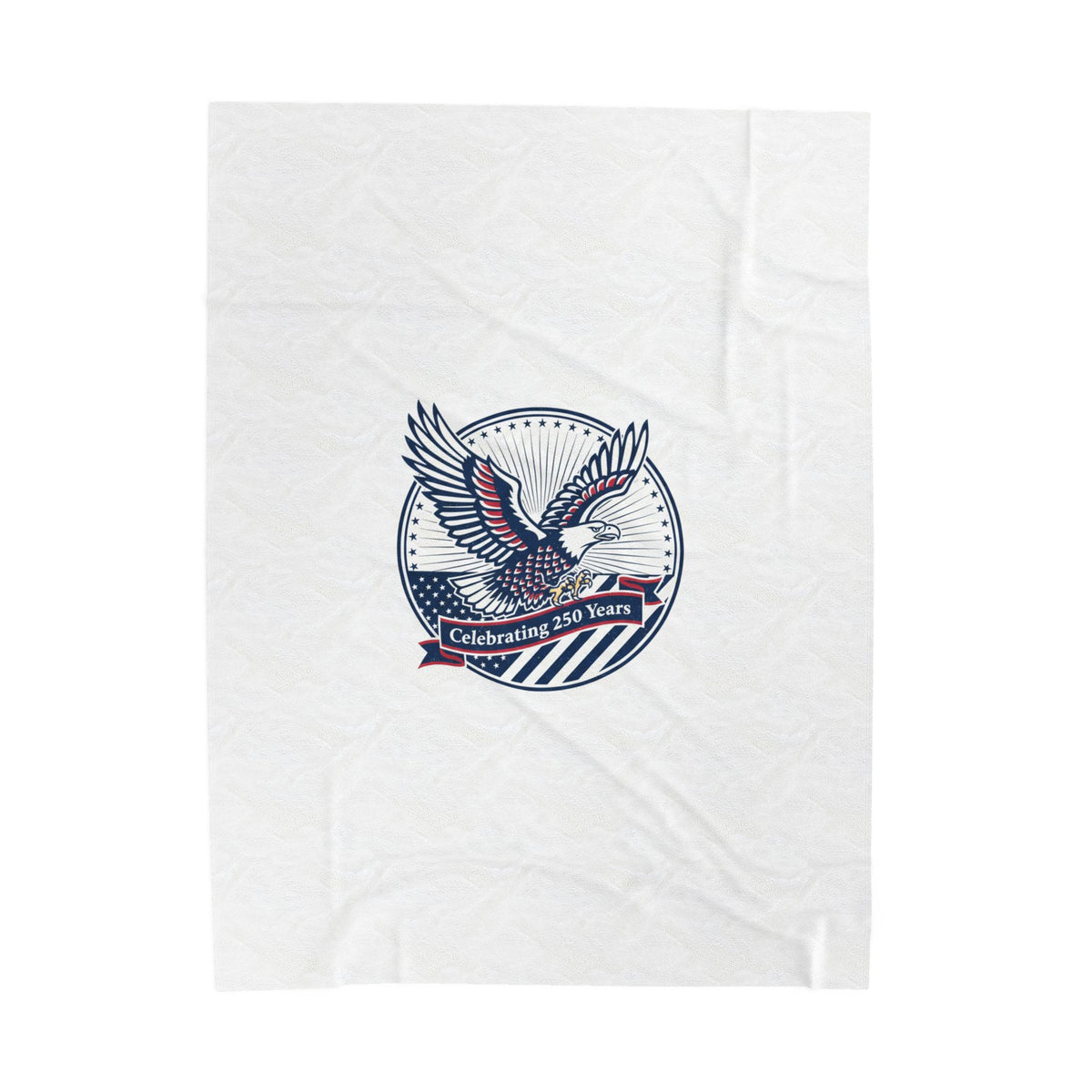 Semiquincentennial Eagle Emblem Velveteen Plush Blanket | 1776–2026 Patriotic Memorial