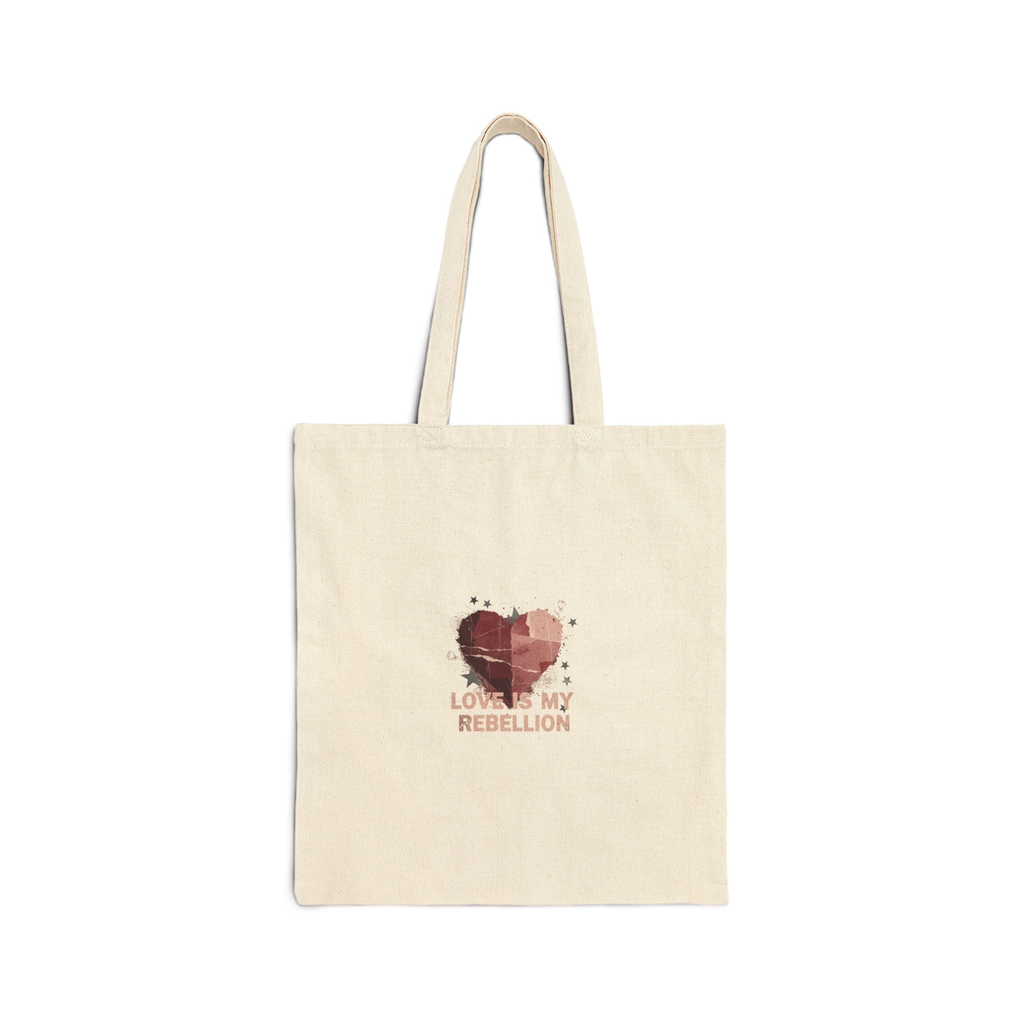 Distressed Heart Collage Tote | Soft Grunge Hearts, punk heart design