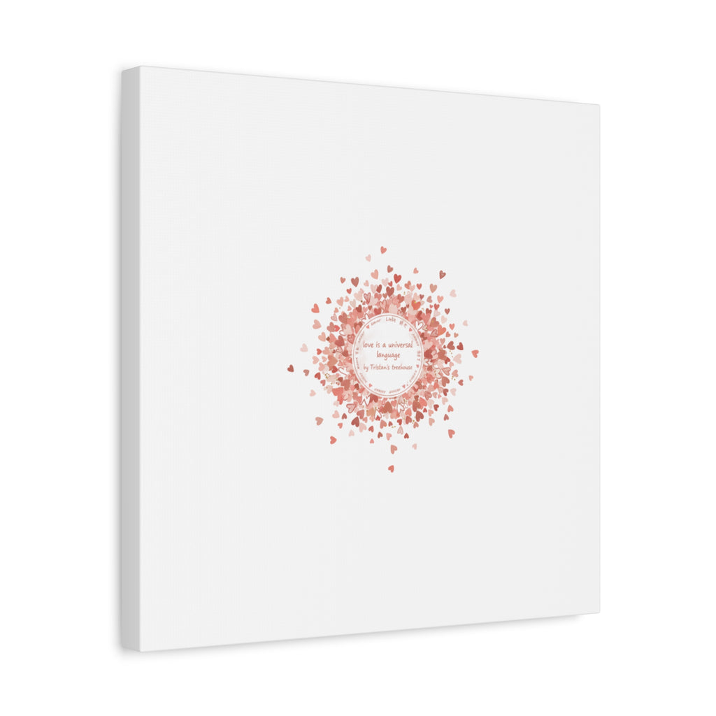 Tiny Heart Confetti Canvas | Matte Stretched Wall Art
