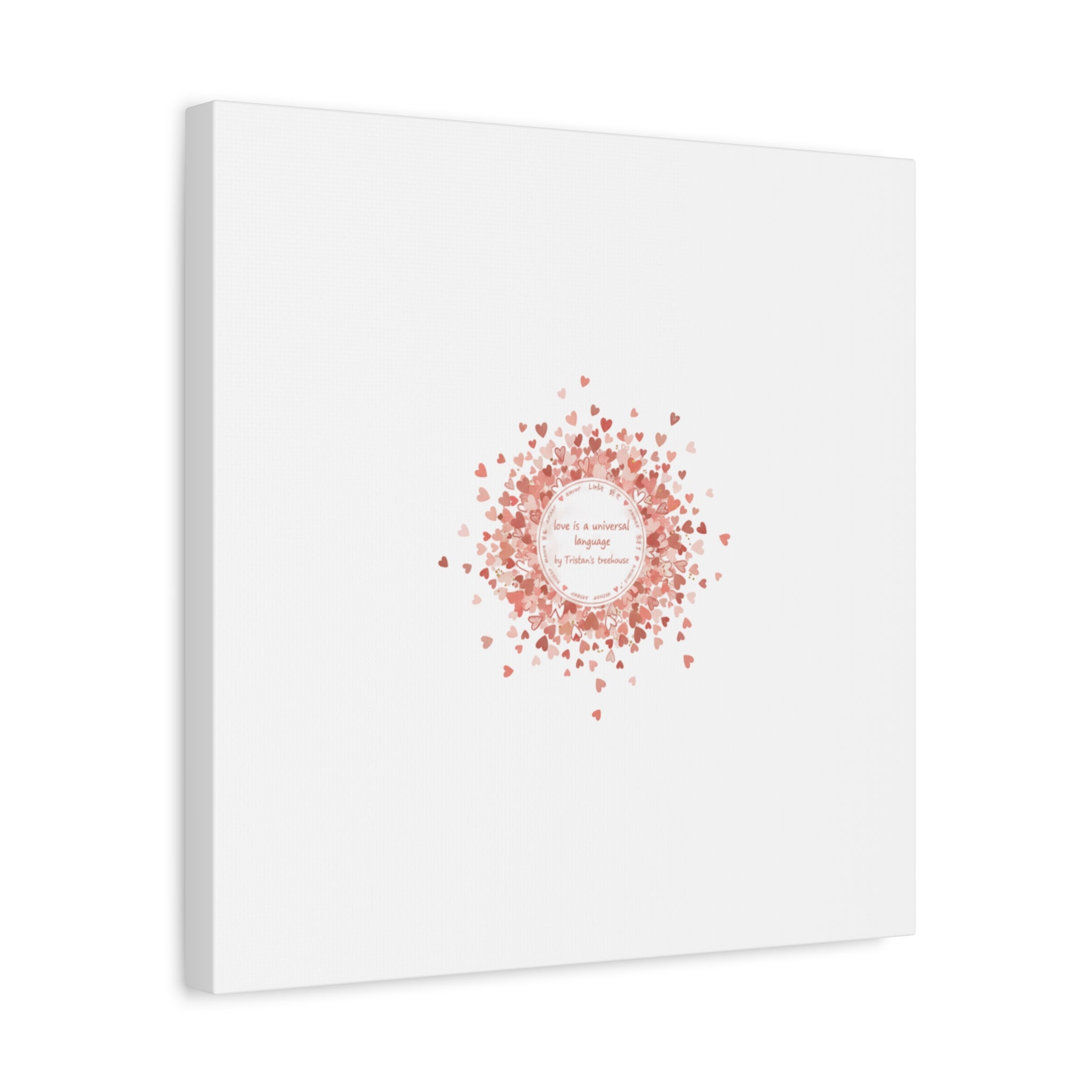 Tiny Heart Confetti Canvas | Matte Stretched Wall Art