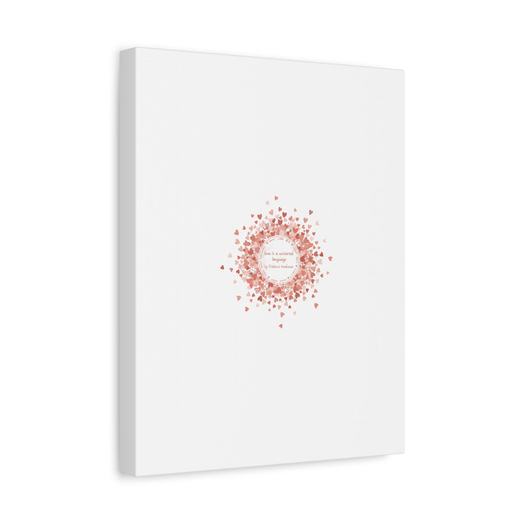 Tiny Heart Confetti Canvas | Matte Stretched Wall Art