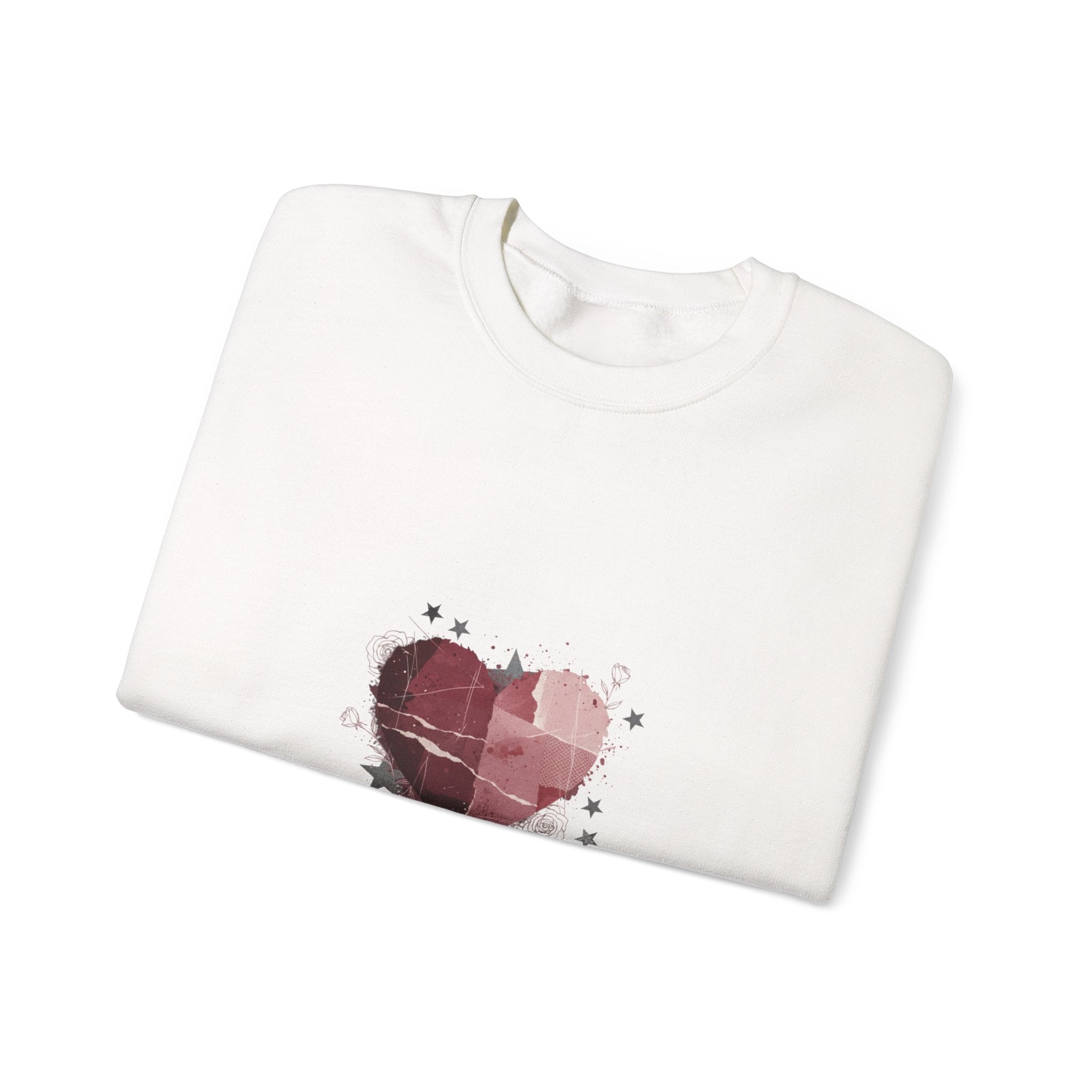 Love Is My Rebellion Sweatshirt | soft grunge heart, distressed punk heart design