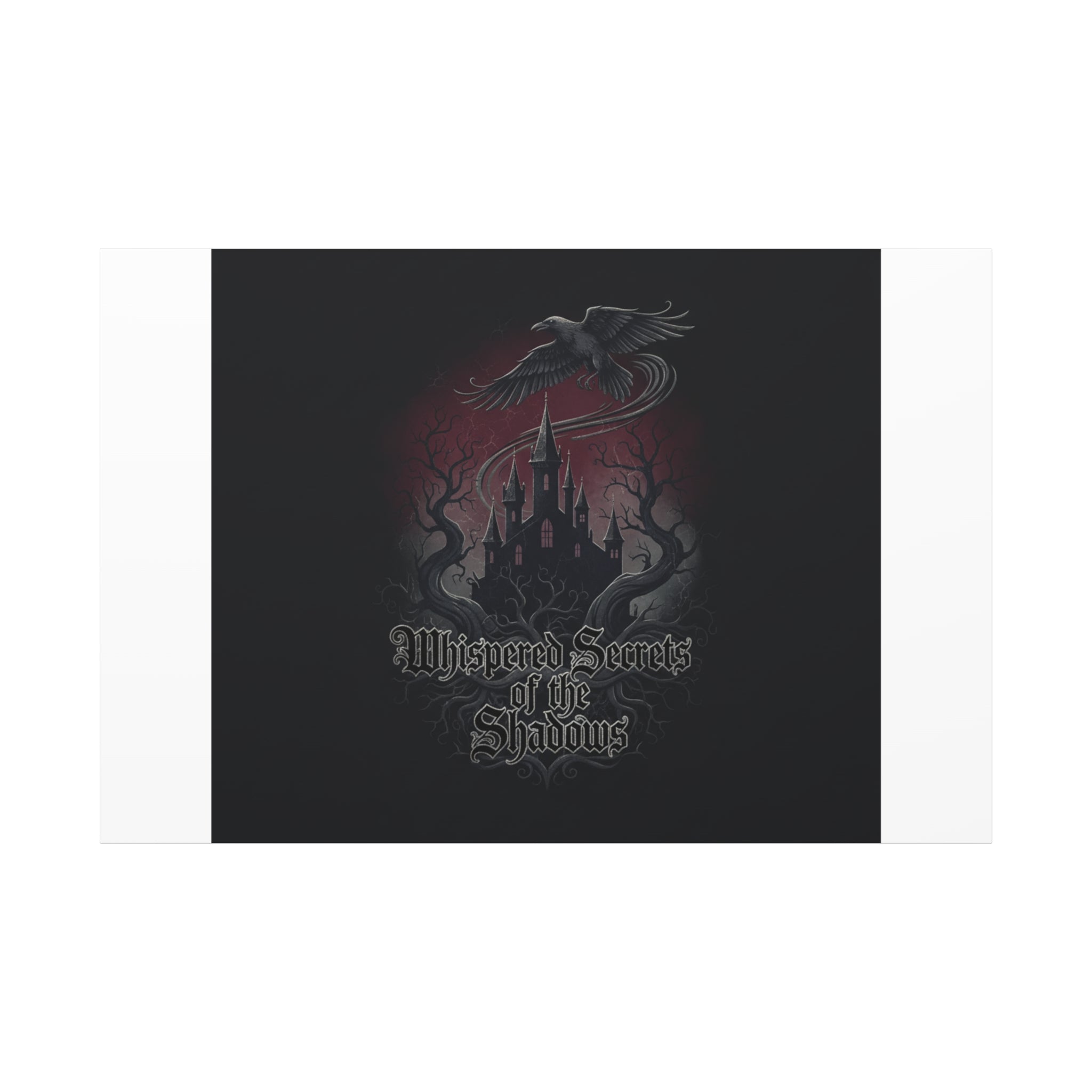 Whispered Secrets of the Shadows Castle Wall Art, Matte Canvas | Gothic Medieval Decor