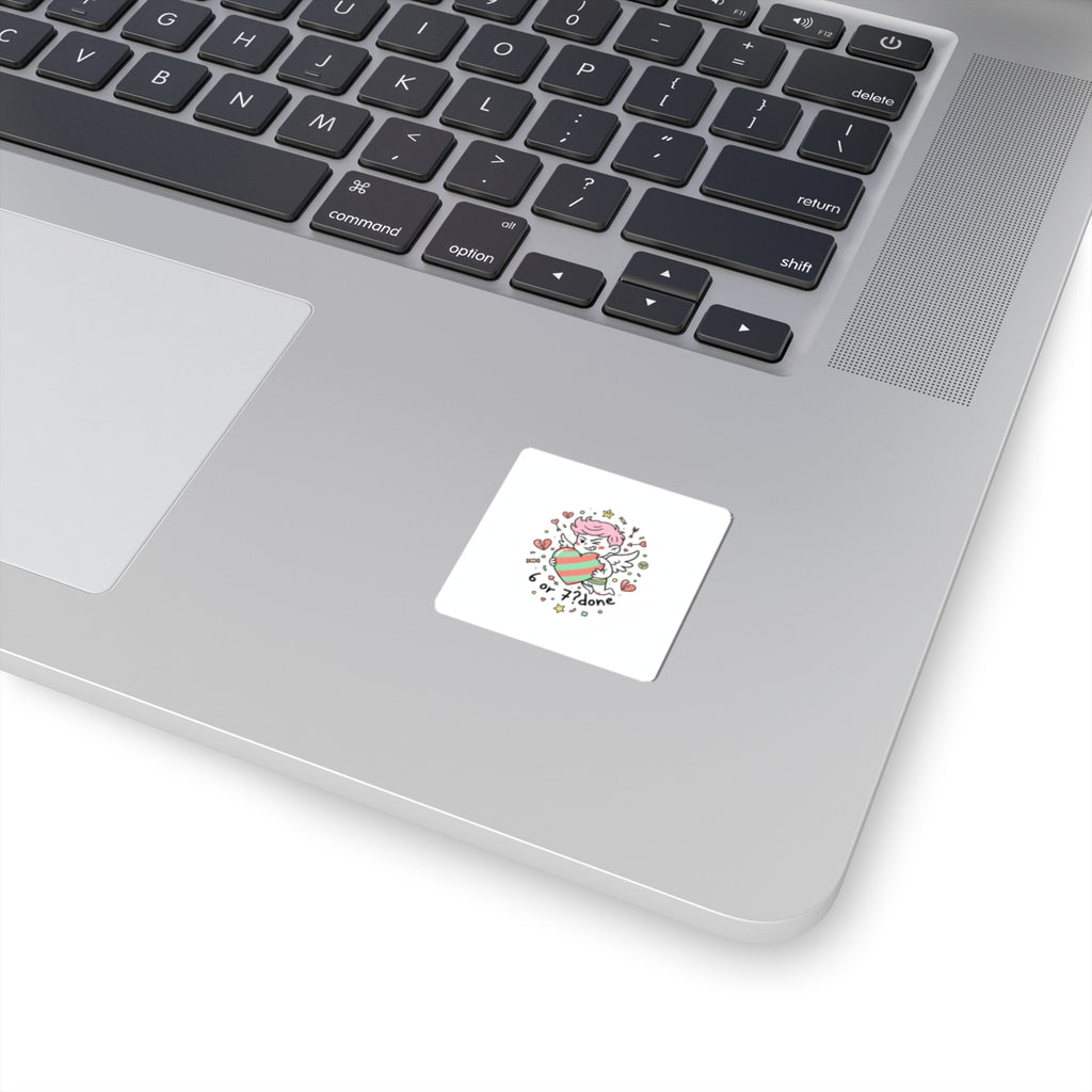 Weird Cupid Heart Sticker | Weird Valentine, quirky heart chaotic love design