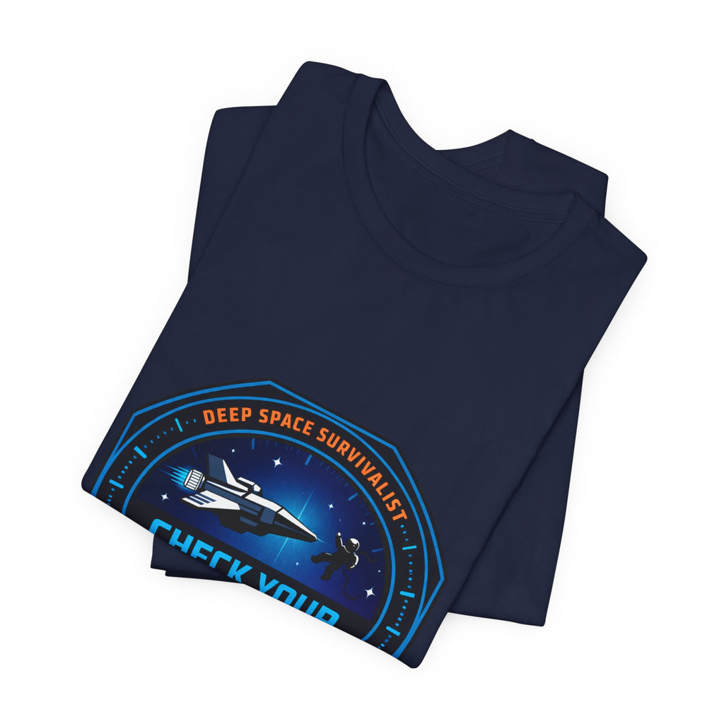 Check Your Seals Mission Patch T-Shirt | hard sci‑fi, space survival