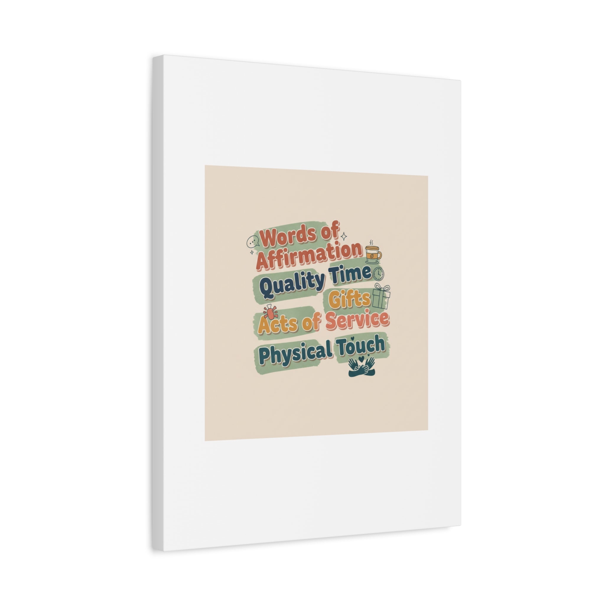 Love Languages List Matte Canvas Wall Art | love language meme, relationship humor